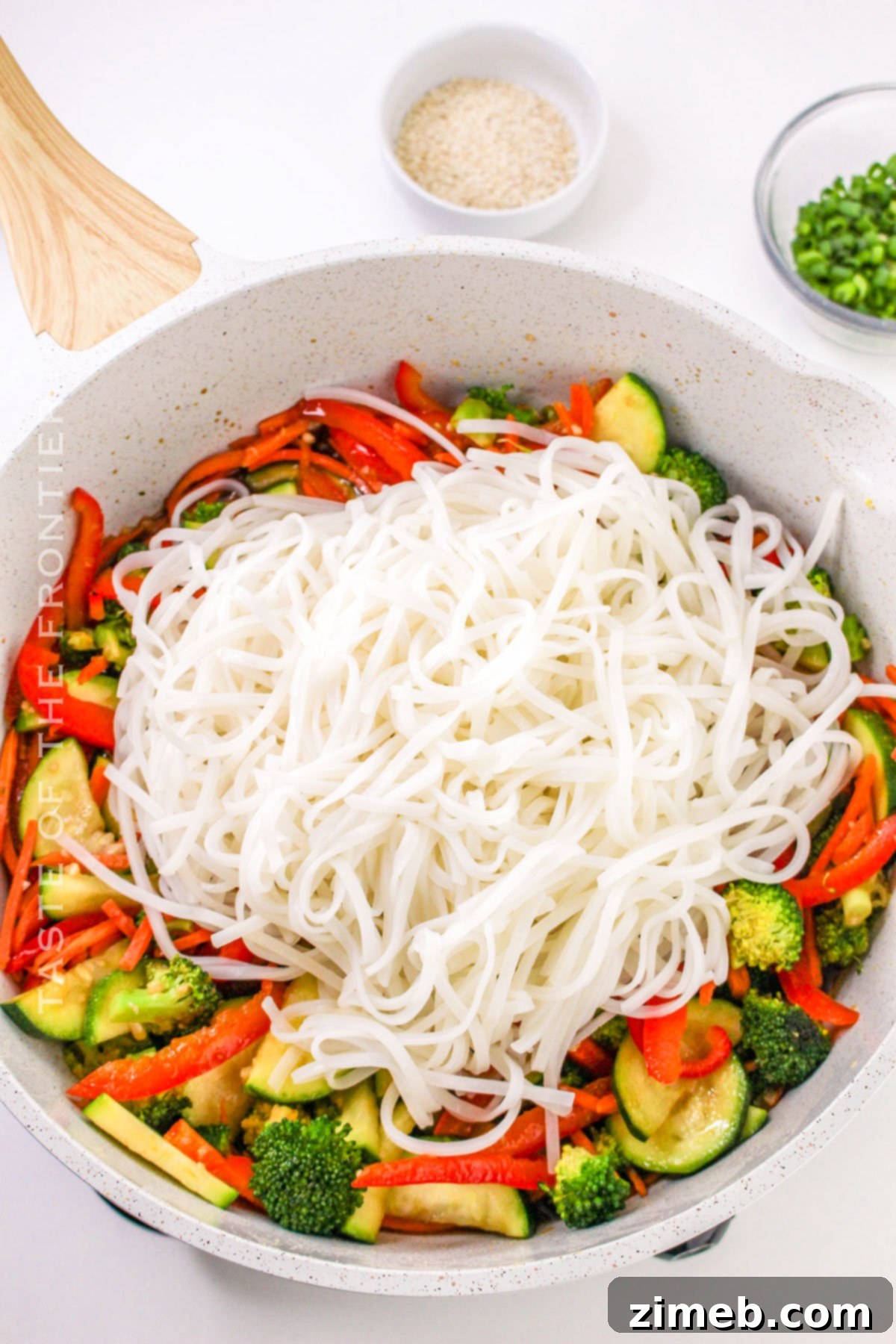 Garden Fresh Noodle Stir-Fry 7 How to make Stir Fry Vegetarian Noodles, step by step process