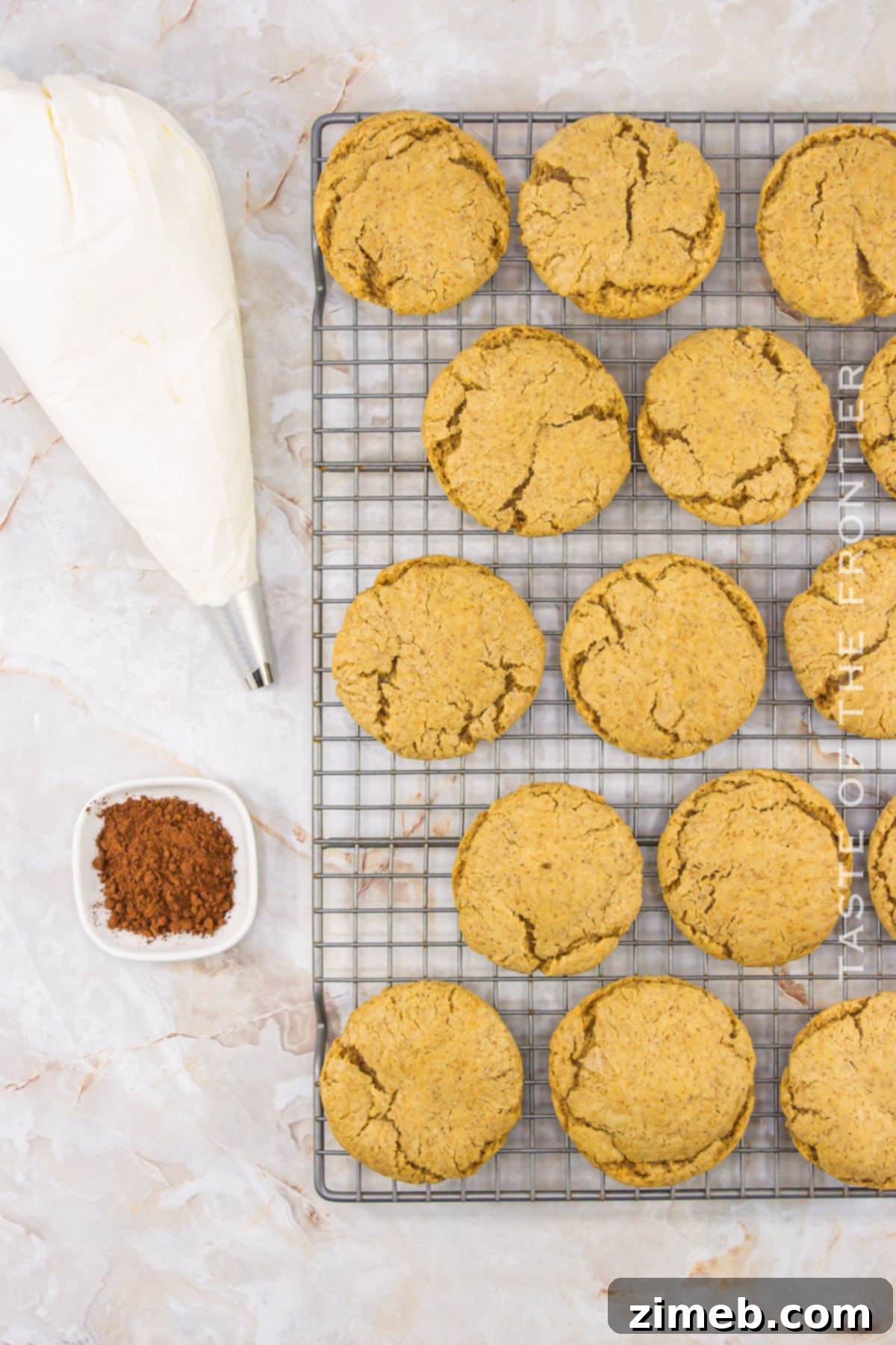 Step-by-step process of how to make Tiramisu Cookies.