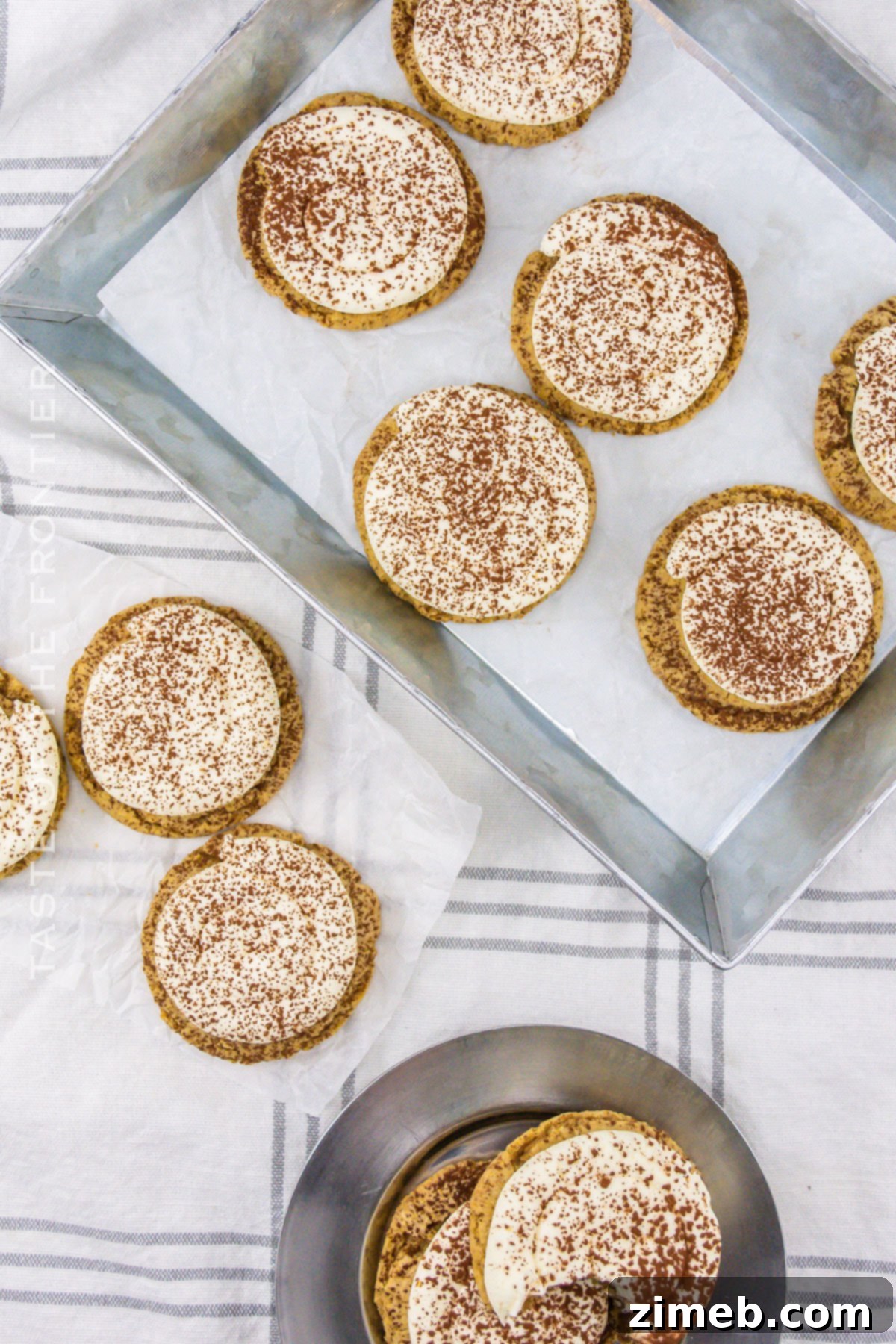 Tiramisu Cookie recipe card.