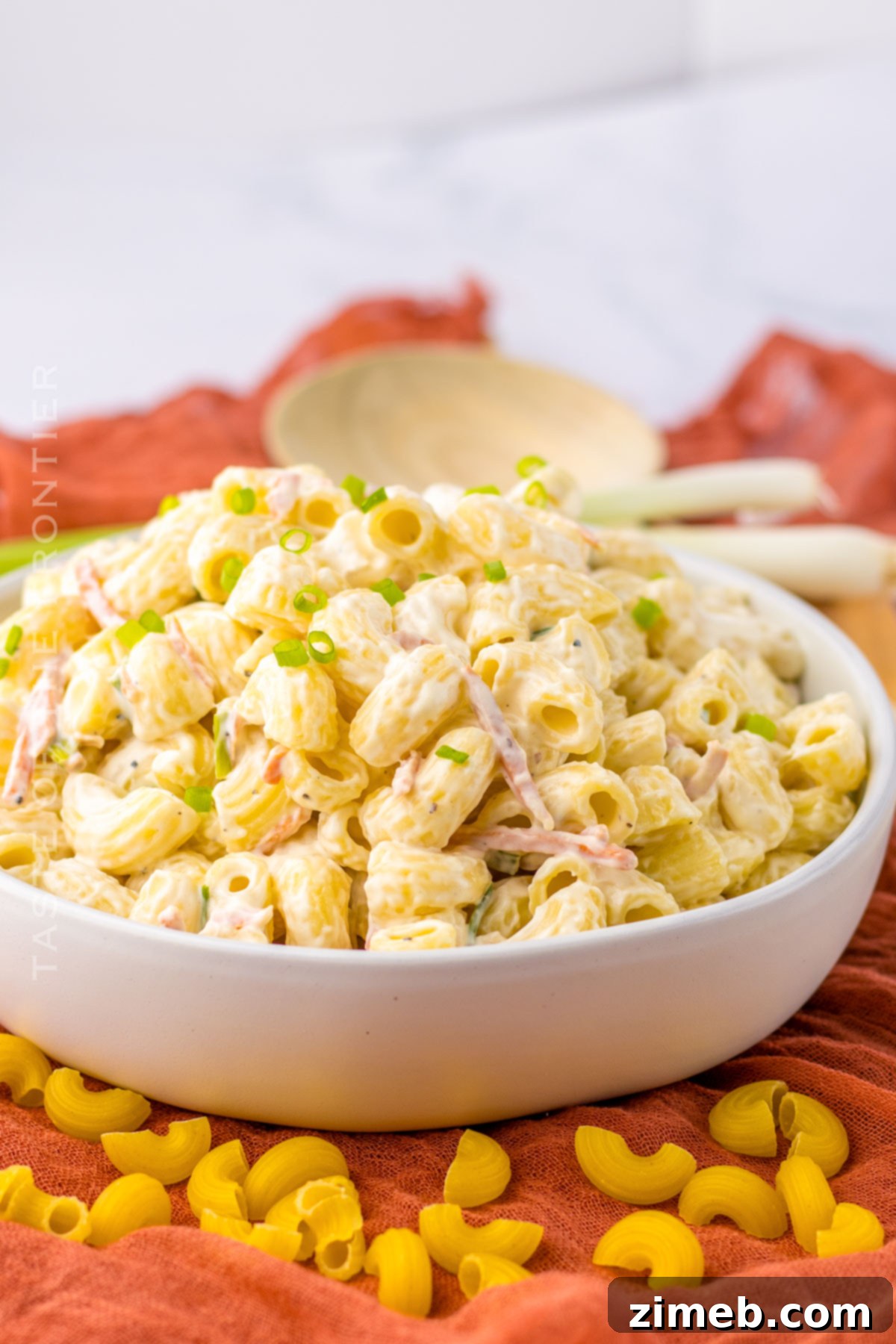 Creamy Hawaiian Macaroni Salad 14 Hawaiian Macaroni Salad ready to be served