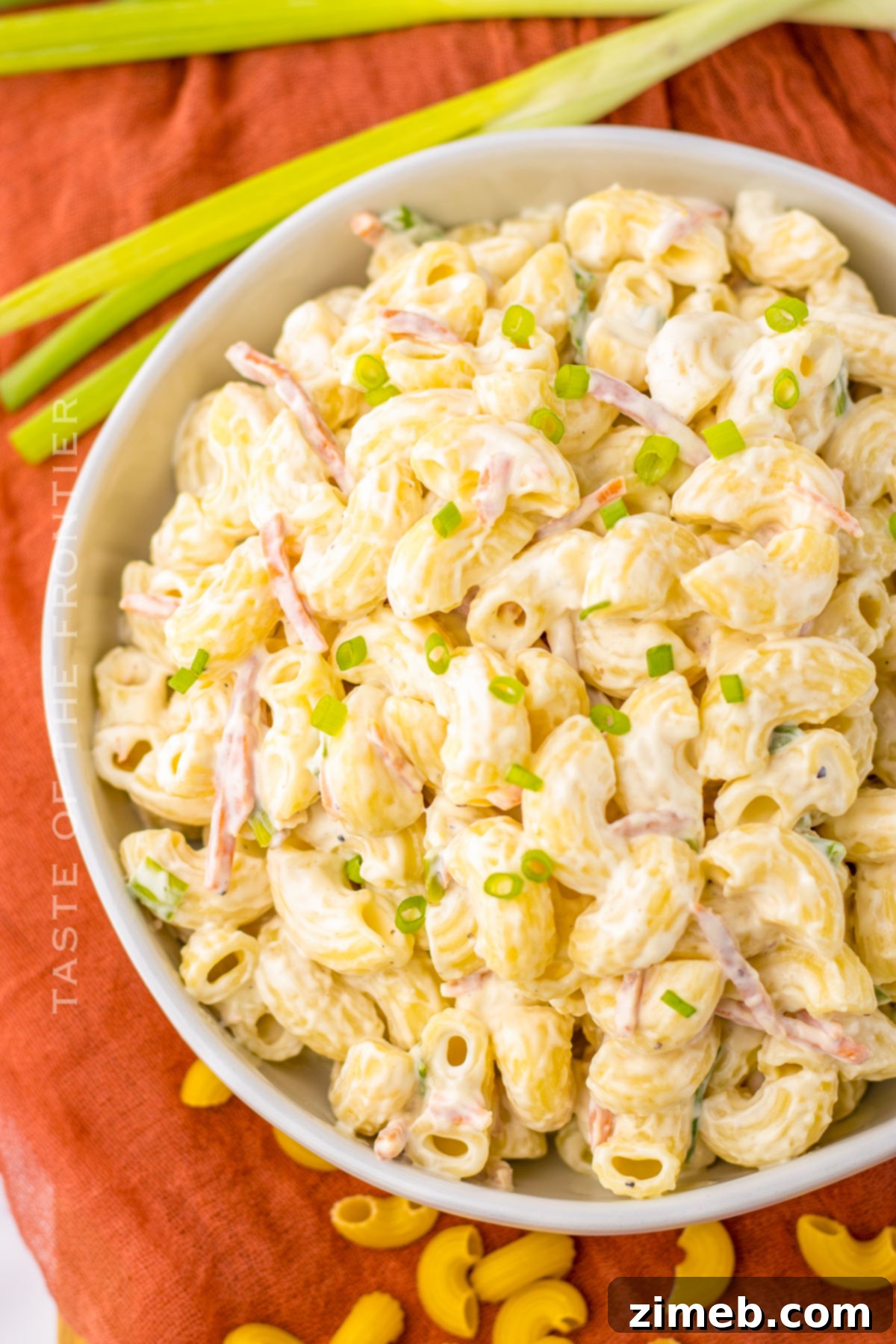 Creamy Hawaiian Macaroni Salad 3 A delicious side dish pasta salad, Hawaiian Macaroni Salad.