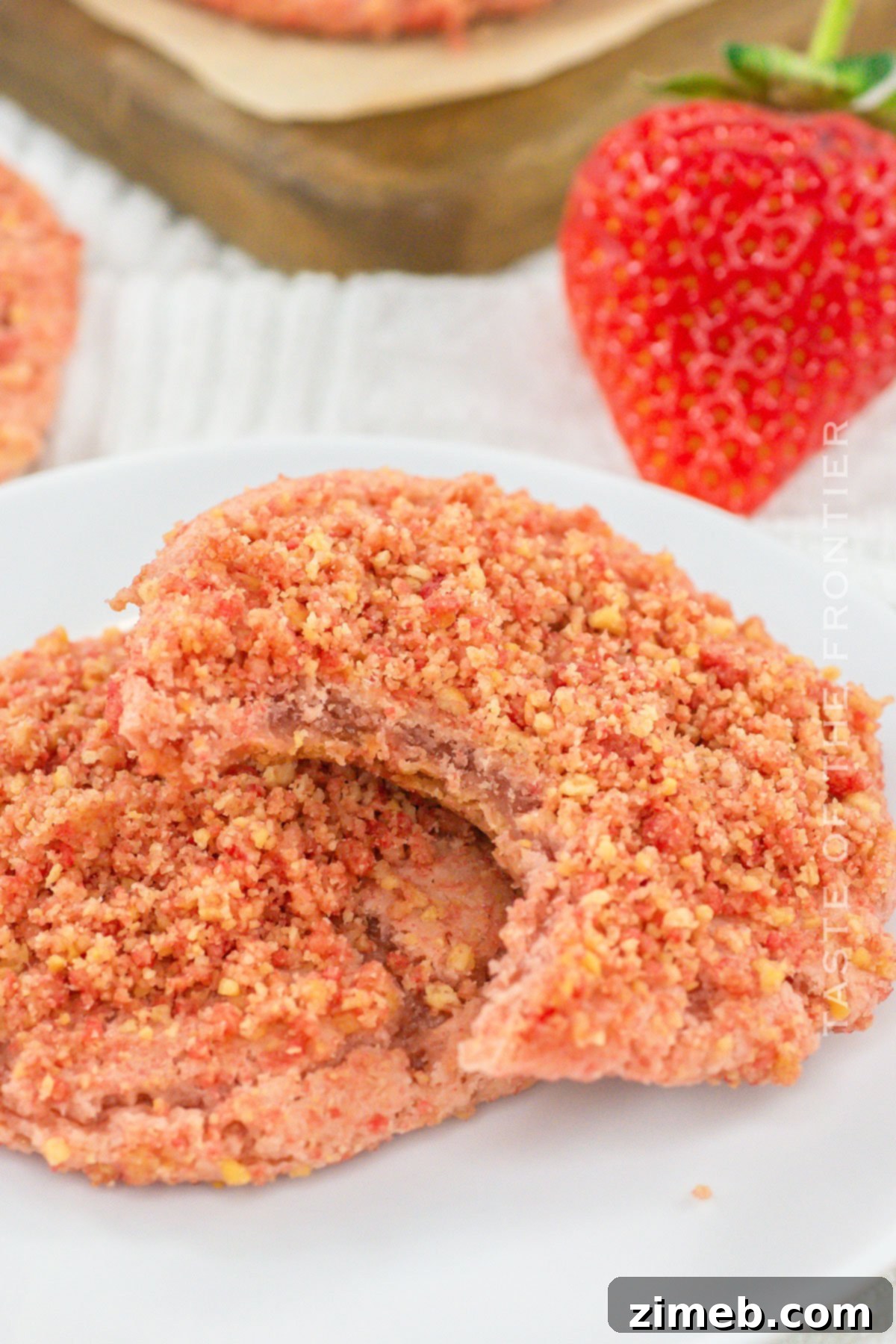 Strawberry Crunch Cookies, freshly baked and ready to enjoy