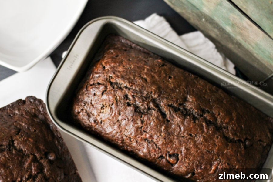 Velvet Zucchini Chocolate Loaf 5 Moist and flavorful zucchini bread recipe