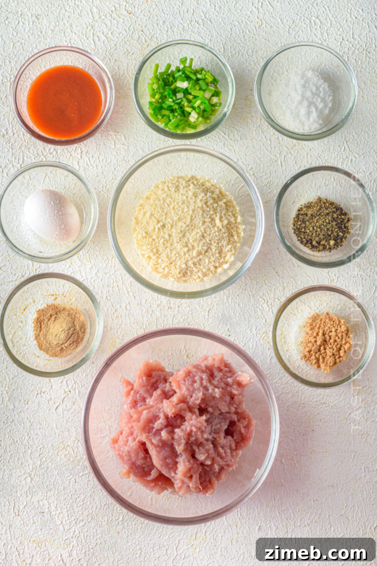 Buffalo Chicken Meatball ingredients