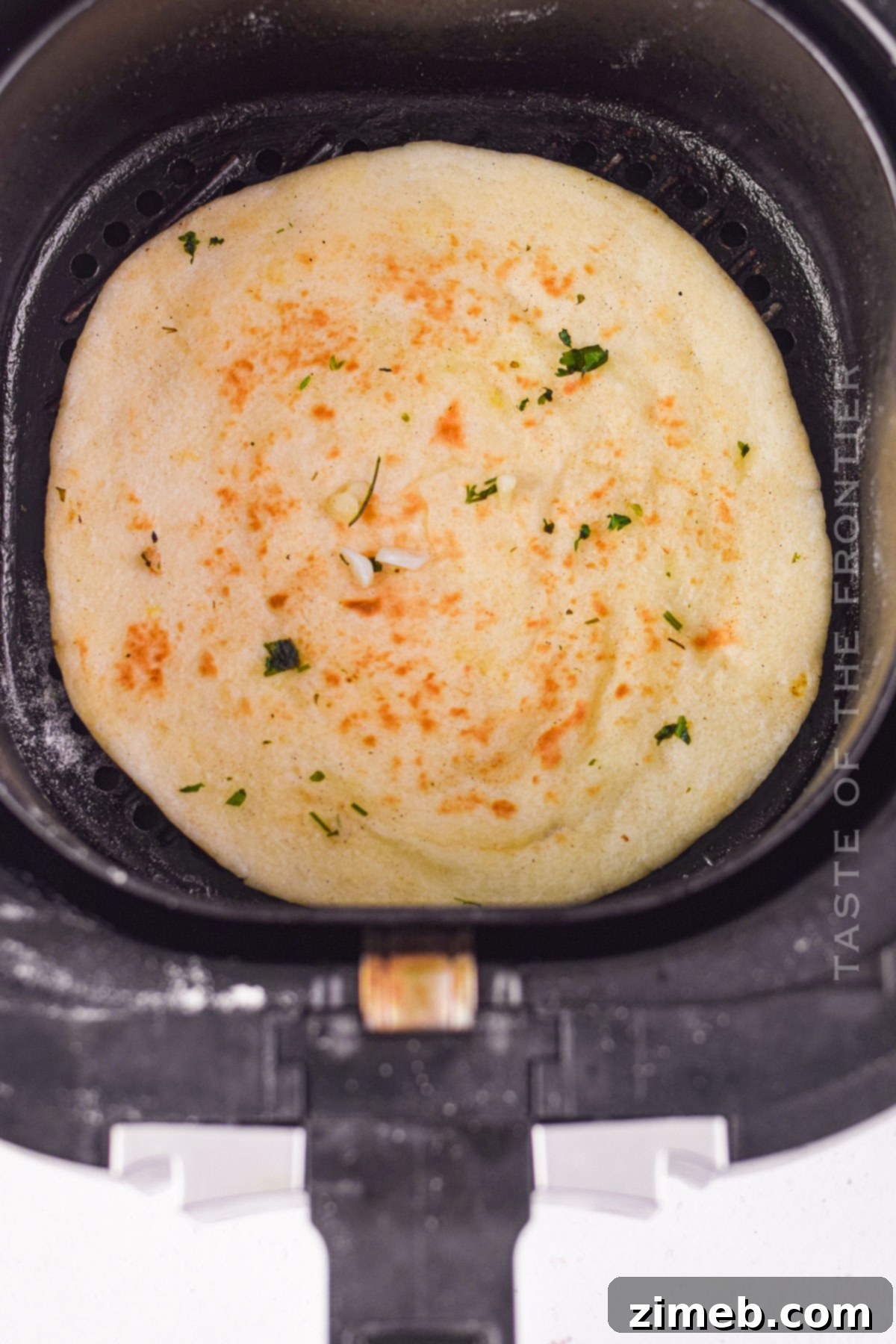 Fluffy Air Fryer Naan 9 making naan