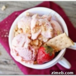 Strawberry Cheesecake Frozen Yogurt
