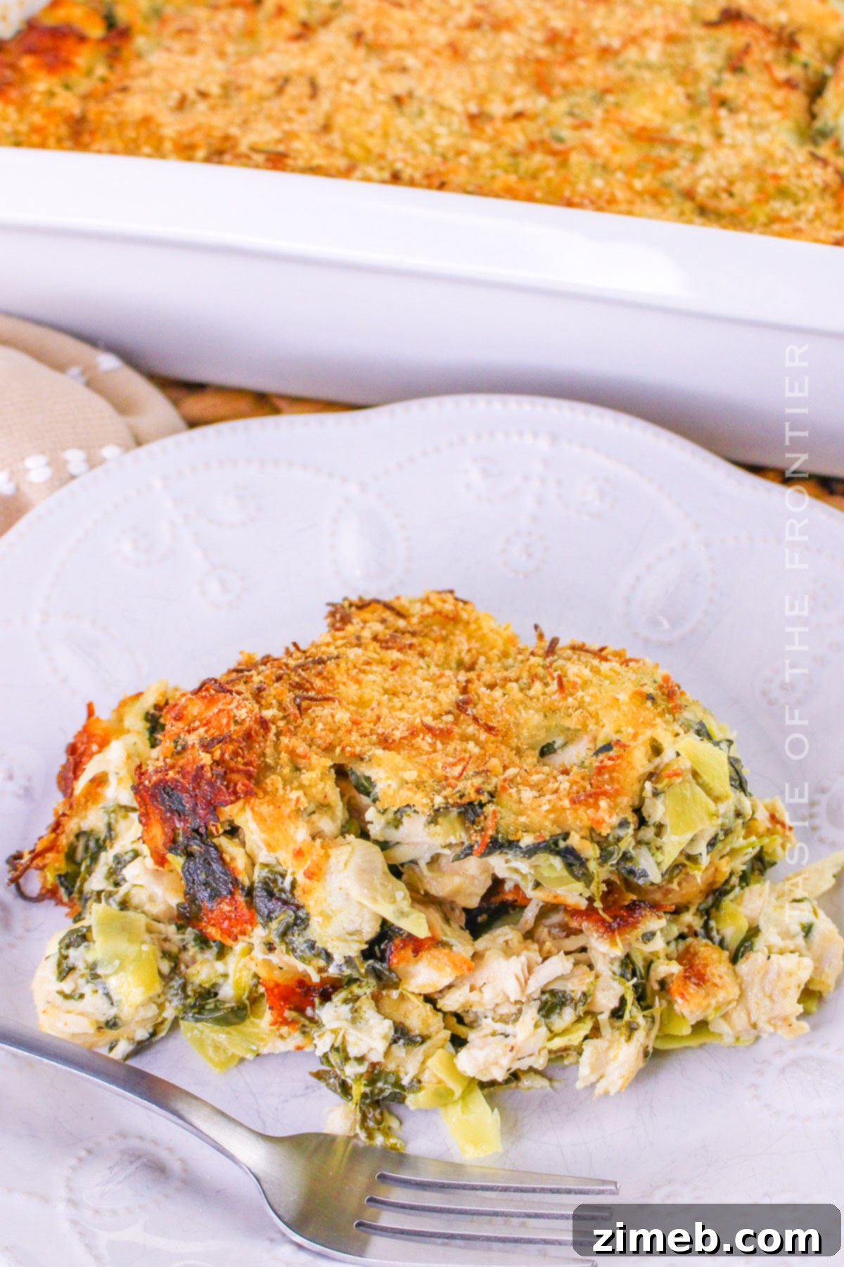 Creamy Spinach Artichoke Chicken Casserole 15 easy casserole with leftovers