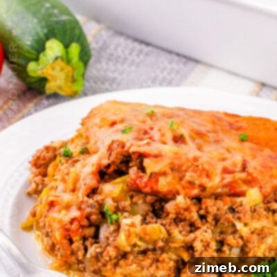 Zucchini Ground Beef Casserole