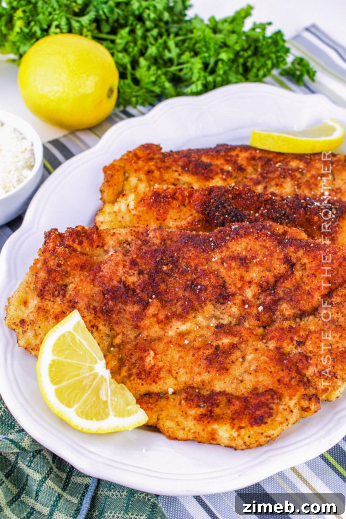 Serving of Italian Chicken Cutlets recipe