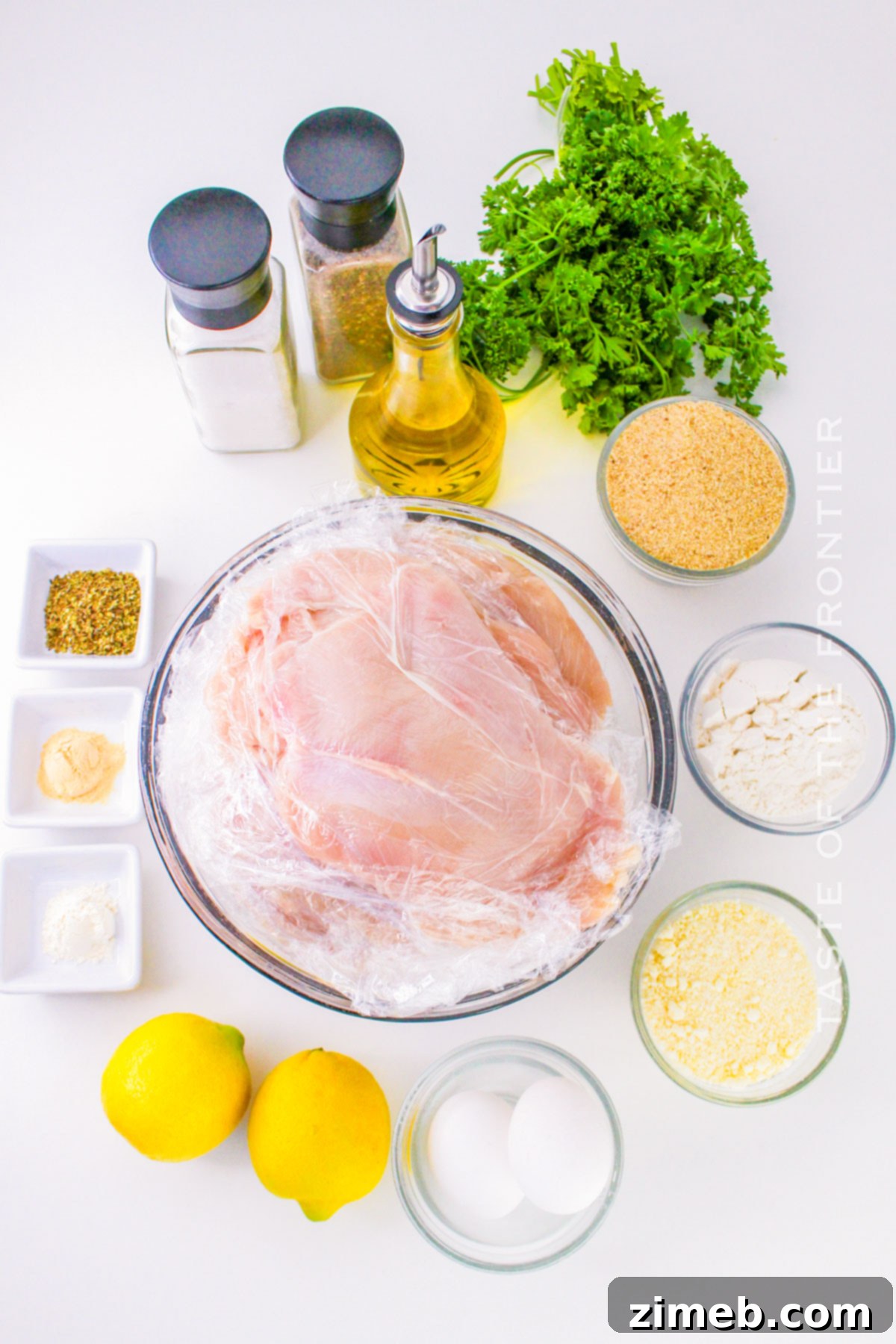 Fresh ingredients for Italian Chicken Cutlets recipe