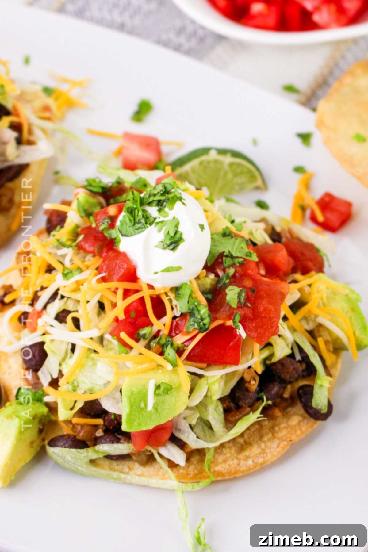Ultimate Black Bean Tostadas 15 Black Bean Tostada recipe with toppings