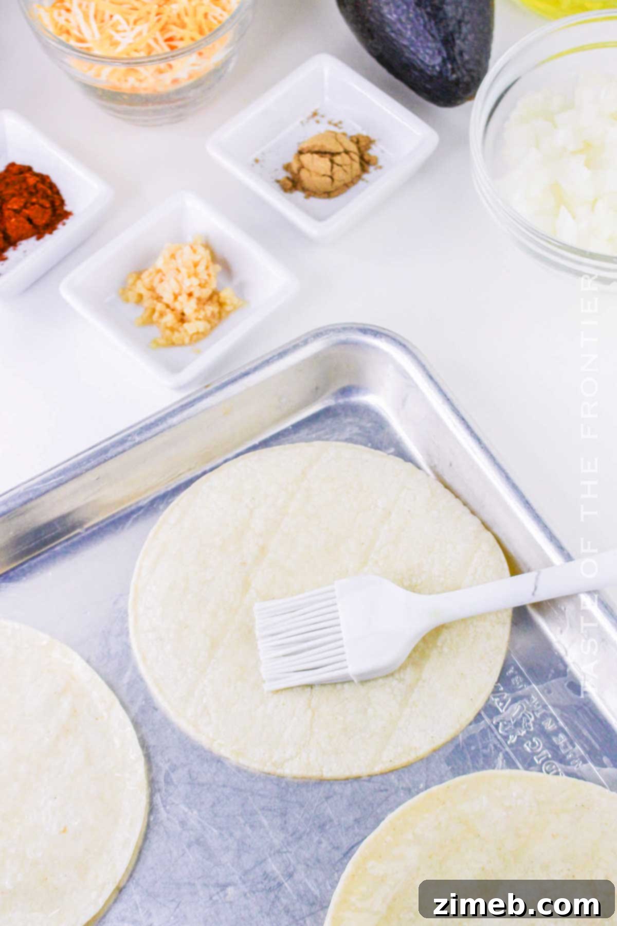 Ultimate Black Bean Tostadas 5 Step-by-step how to make Black Bean Tostadas with beans and toppings