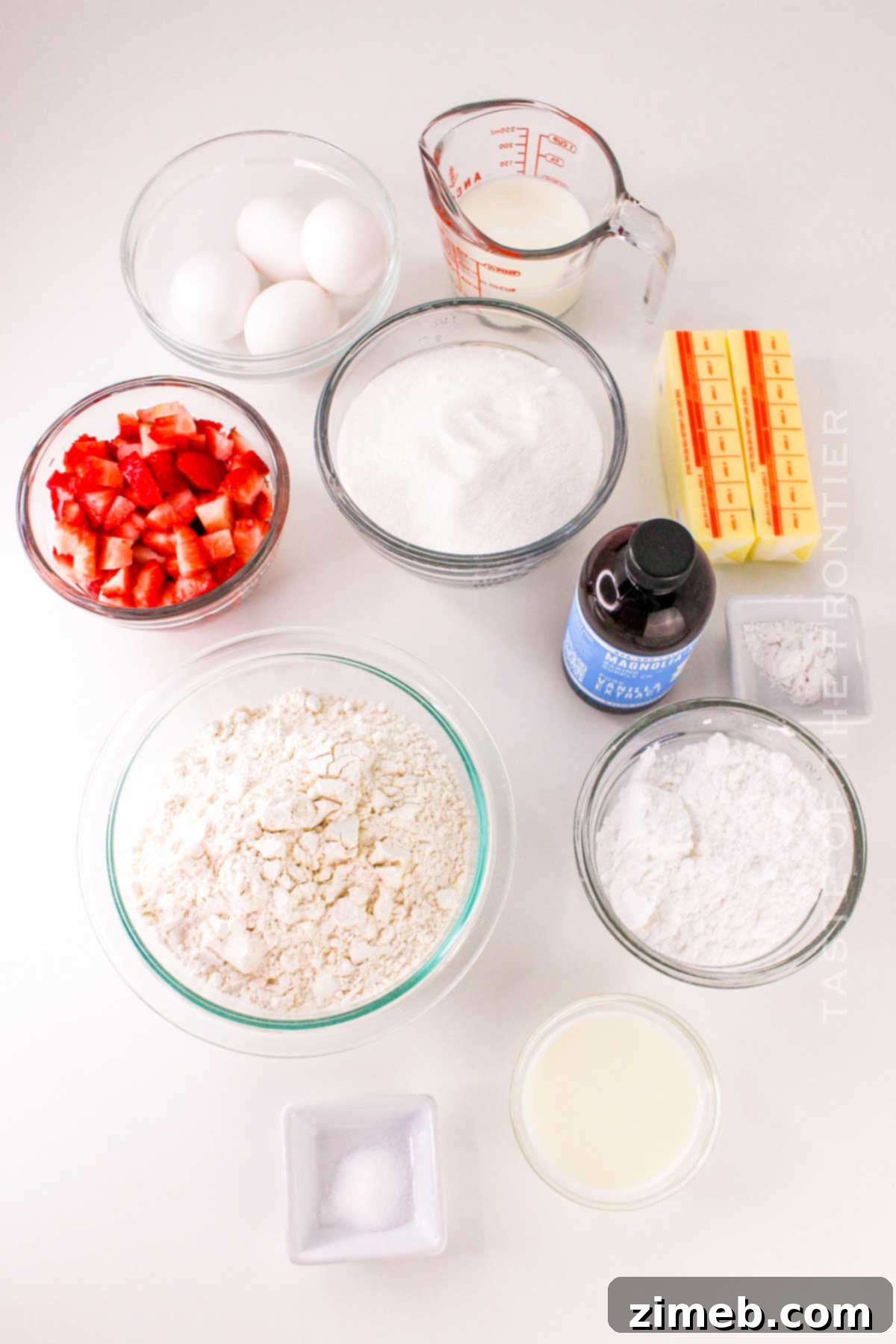 Strawberry Pound Cake ingredients