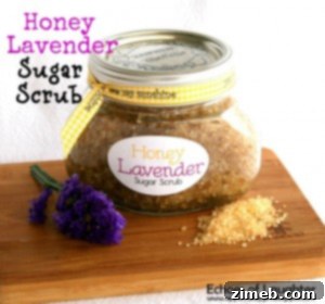 Honey lavender sugar scrub