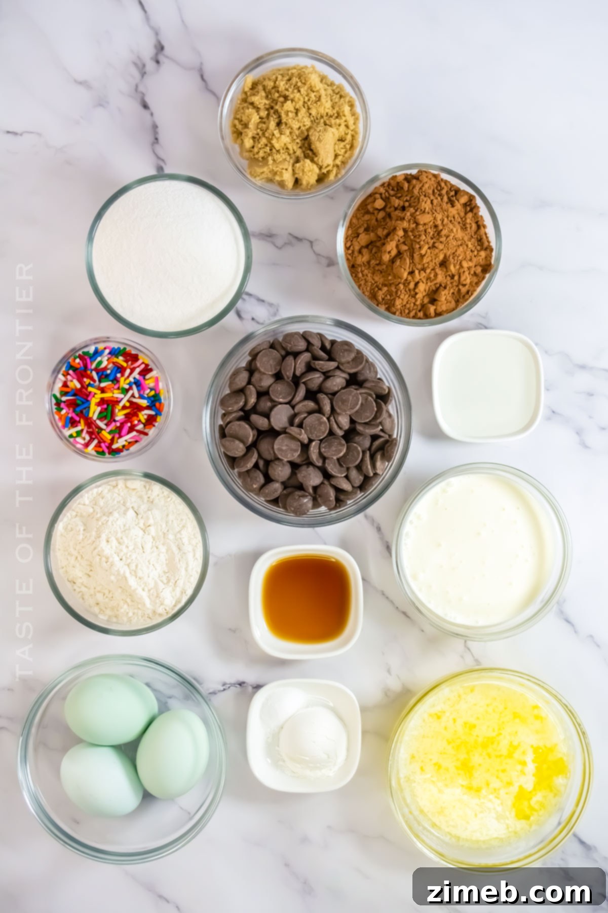 Cosmic Brownie ingredients