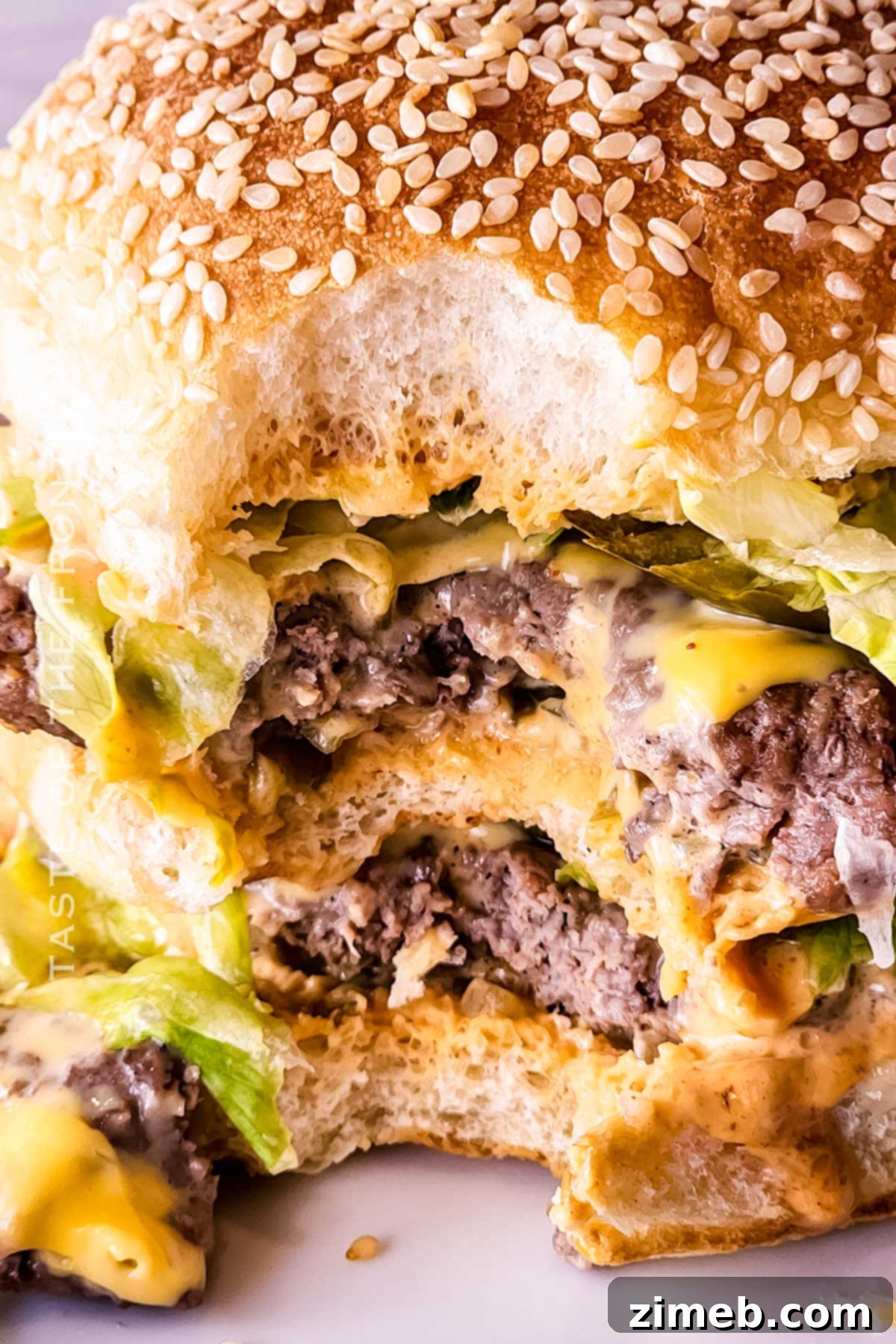 Ultimate Homemade Big Mac: Featuring the Iconic Sauce 2 Homemade Big Mac with Homemade Big Mac Sauce
