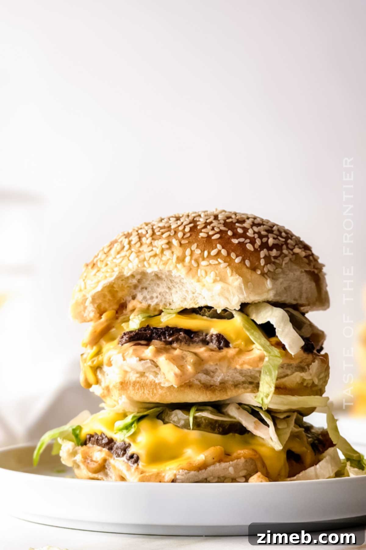 Ultimate Homemade Big Mac: Featuring the Iconic Sauce 3 copycat McDonalds hamburger