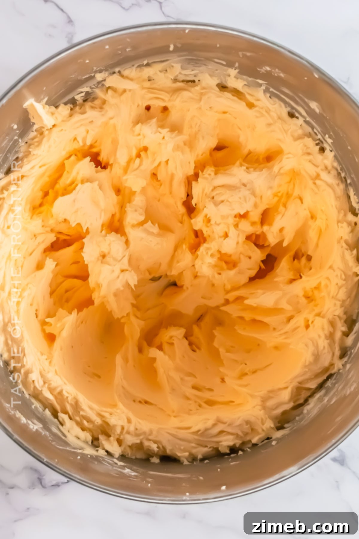 making orange frosting