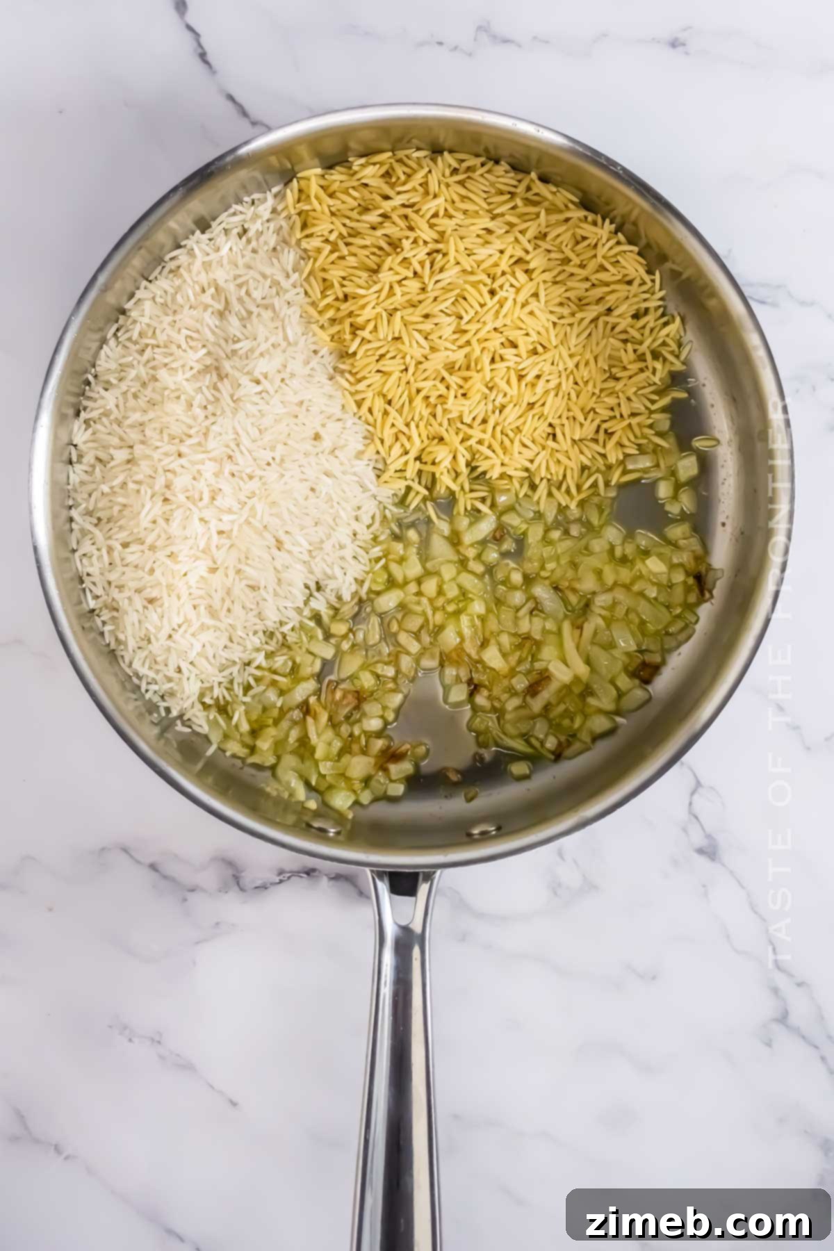 How to make Rice Pilaf with Orzo step-by-step