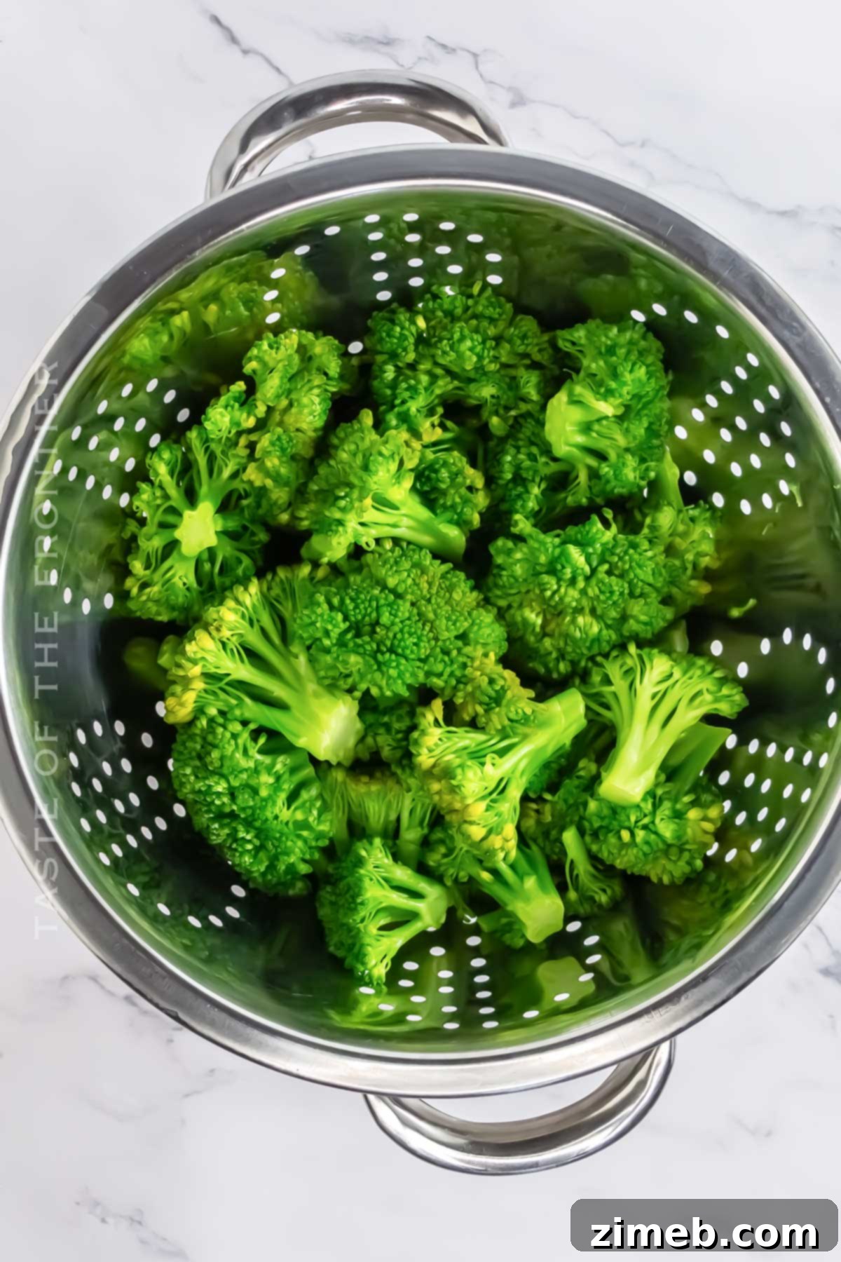 Crispy Smashed Broccoli 5 blanched broccoli