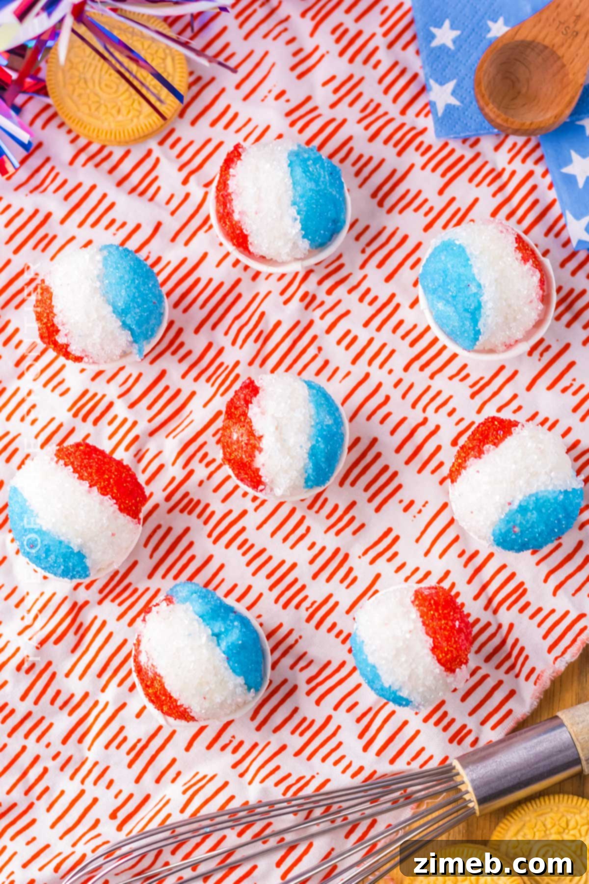 no-bake patriotic treats