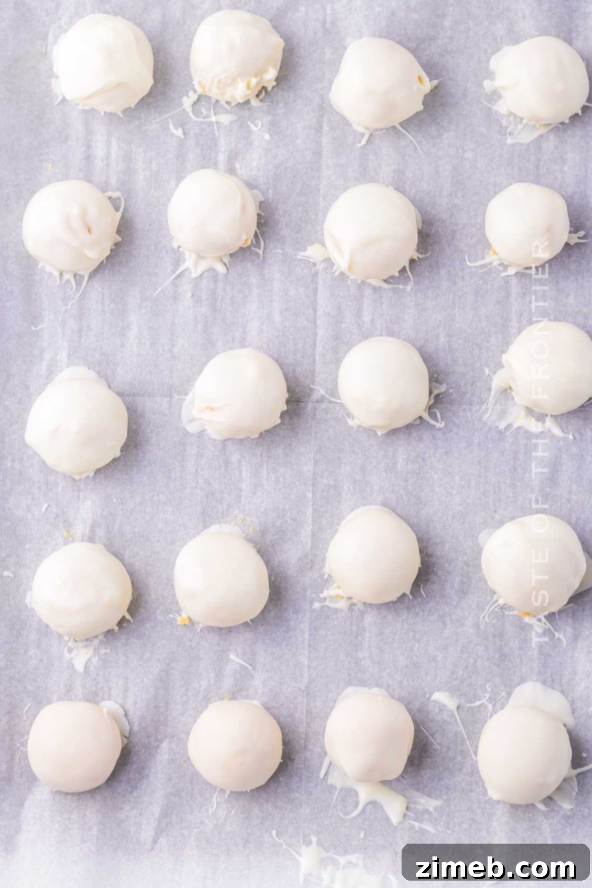 white chocolate coating