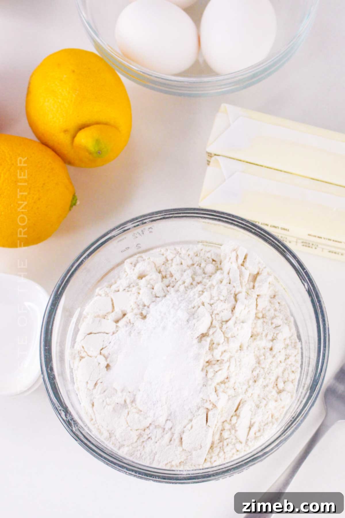 Mixing the batter for Strawberry Lemonade Pound Cake