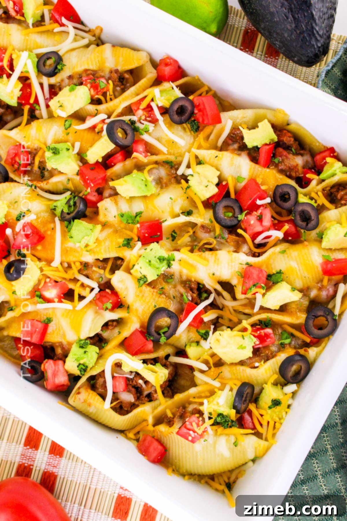 Fiesta Stuffed Shells 3 Taco Stuffed Shells recipe