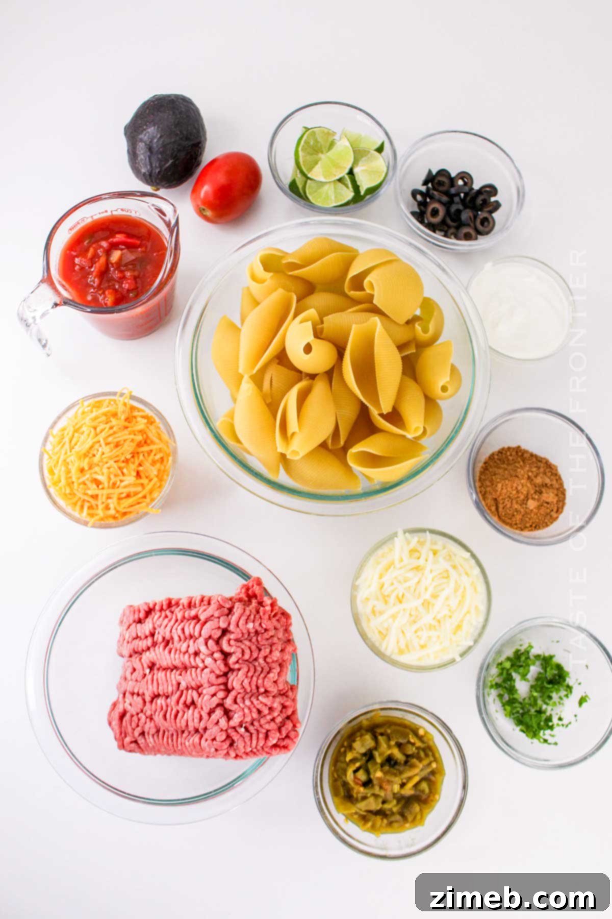 Fiesta Stuffed Shells 4 Taco Stuffed Shells ingredients
