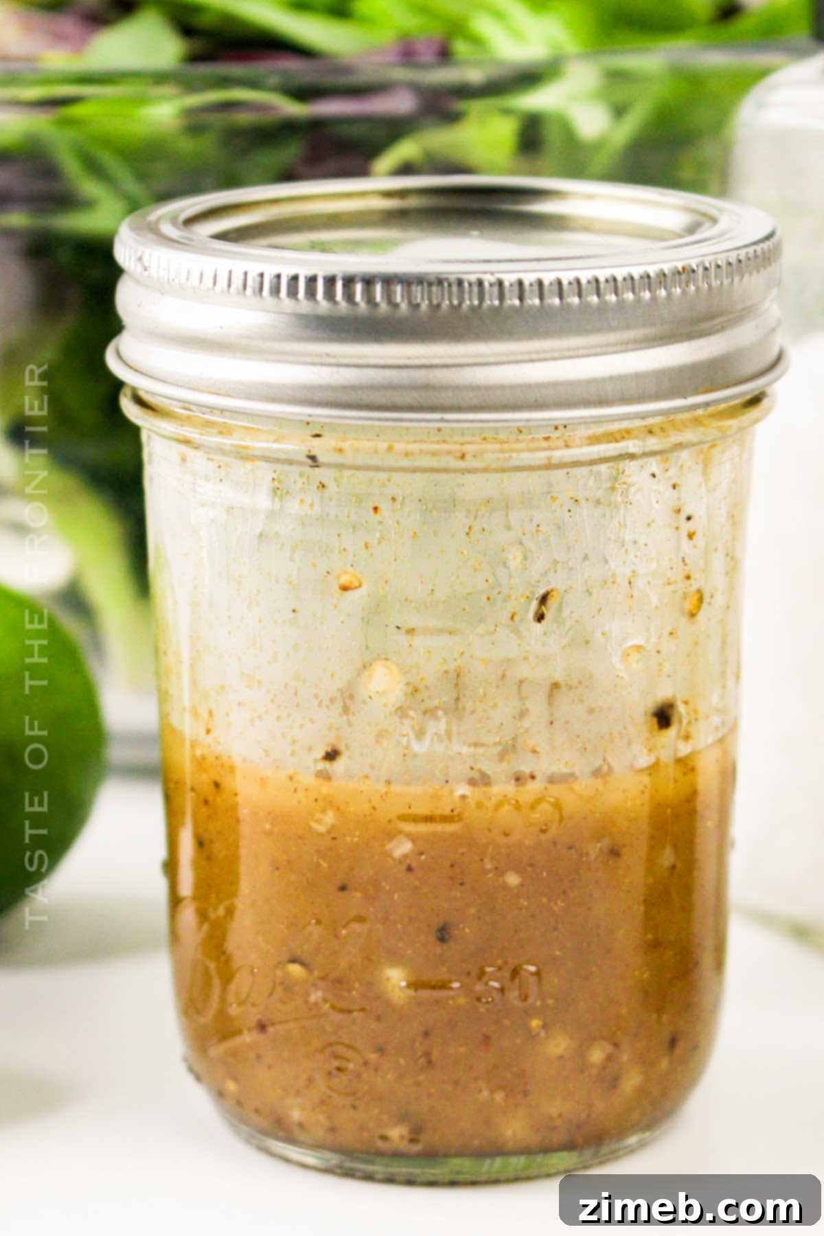 Making the zesty chipotle dressing for a Southwest Chicken Salad