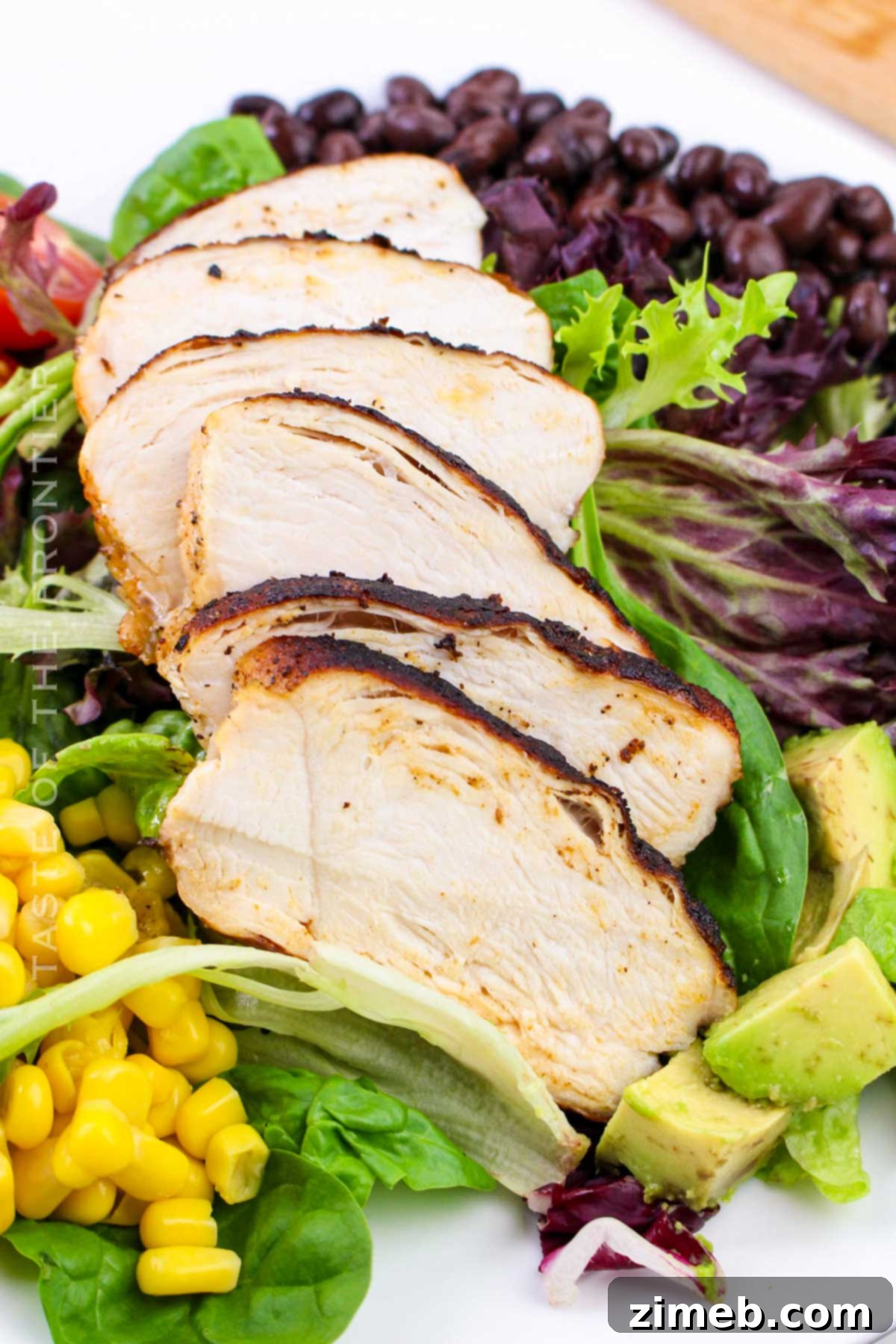 Southwest Chicken Salad served in a bowl as a main dish