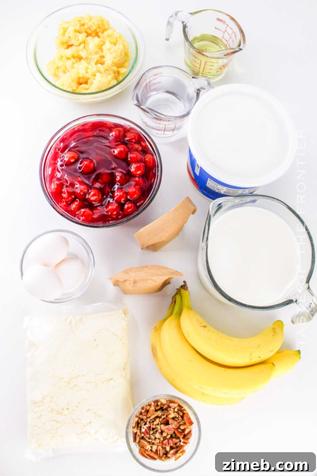 Showstopping Party Dessert Bowl 4 Punch Bowl Cake ingredients - Fresh and Canned Fruits
