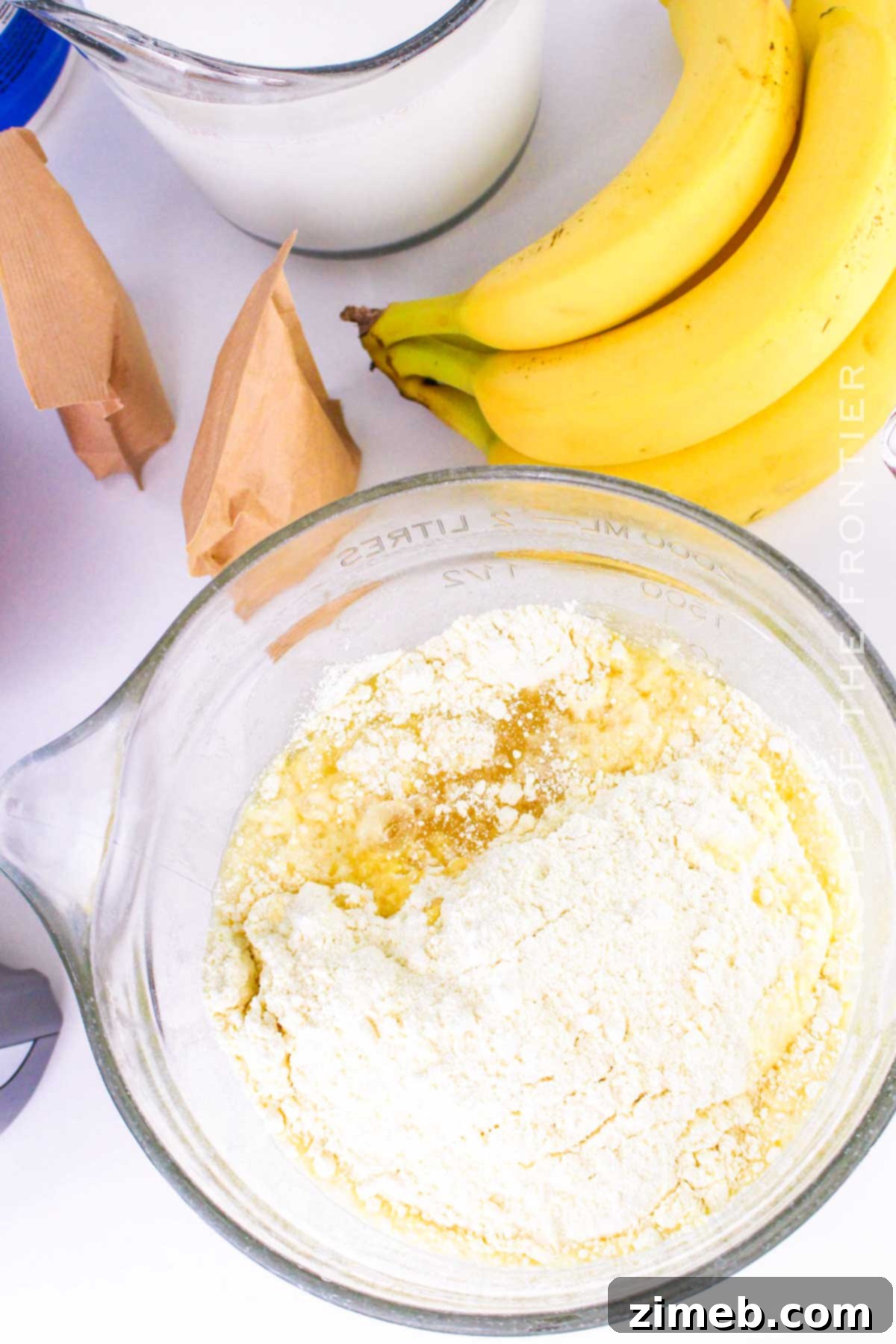 Showstopping Party Dessert Bowl 5 Cake batter prep for Punch Bowl Cake