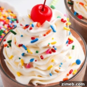 Chocolate Milkshake with rainbow sprinkles