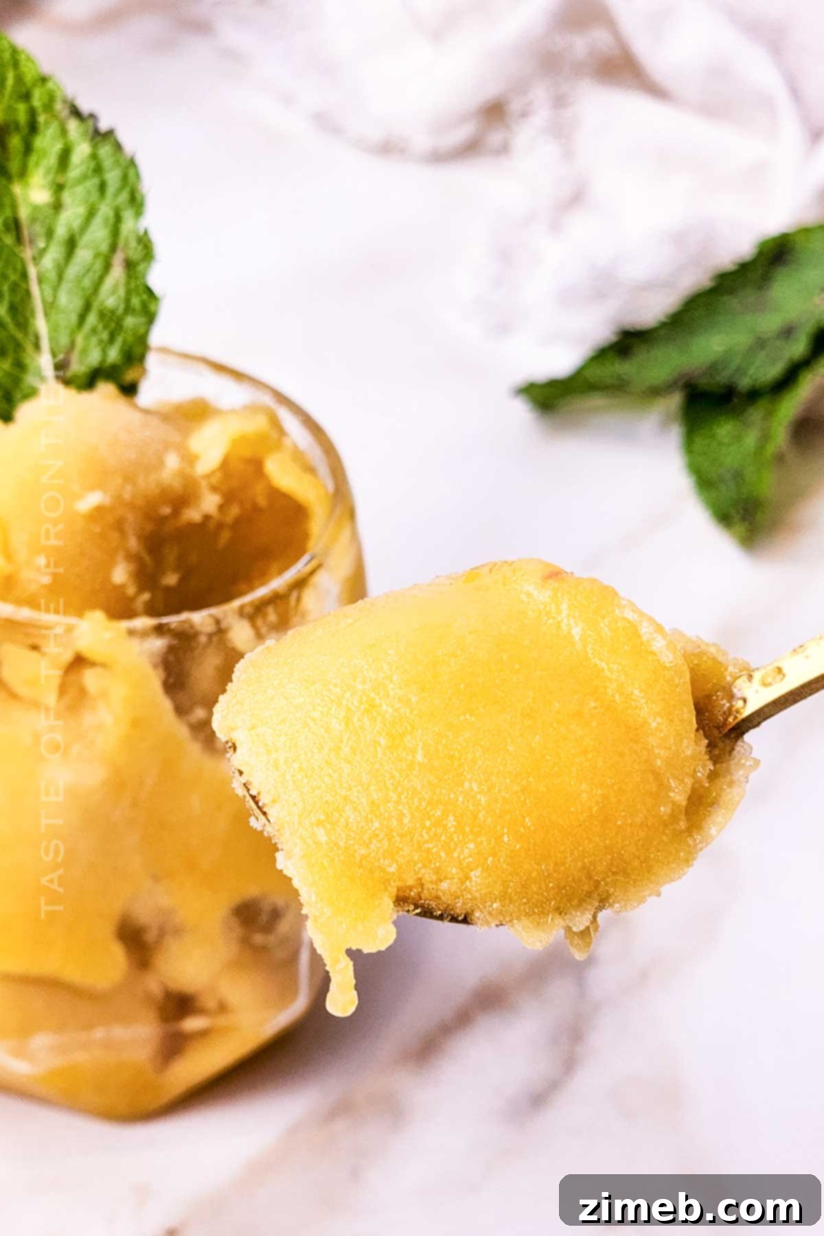 Sweet peach treat ready to be served