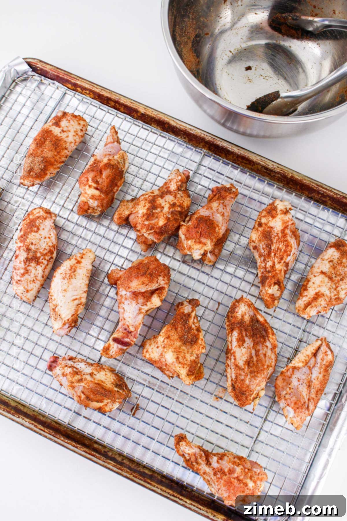 Sticky Sweet Heat Wings 6 seasoned and ready to cook