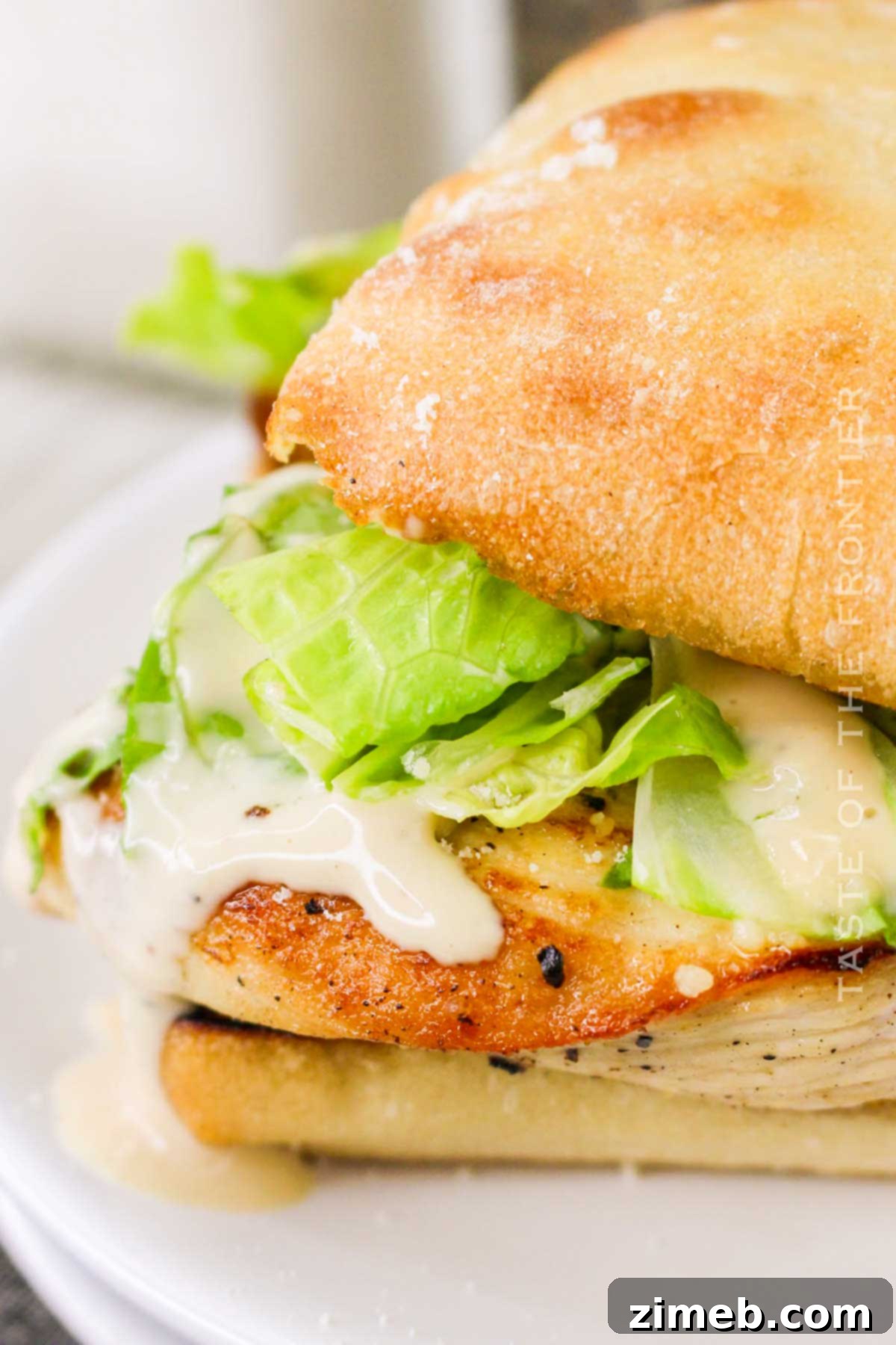 Chicken Caesar Masterpiece 15 Final Chicken Caesar Sandwich recipe presentation