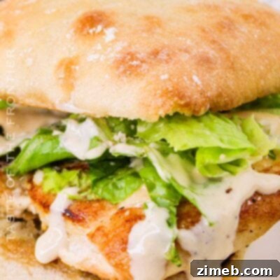 Chicken Caesar Masterpiece 16 Chicken Caesar Sandwich