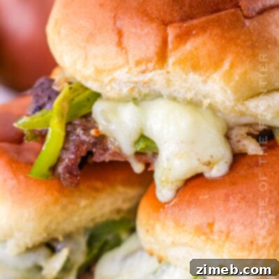 Philly Cheesesteak Sliders