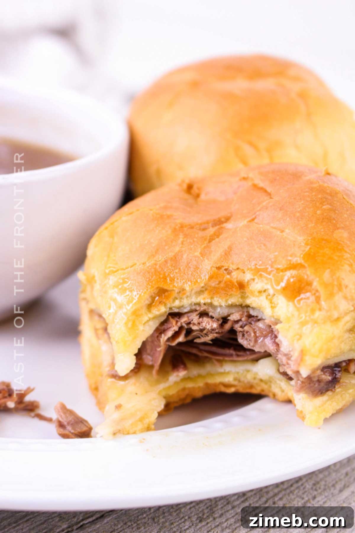 A festive platter of beef roast sliders, perfect for any appetizer spread