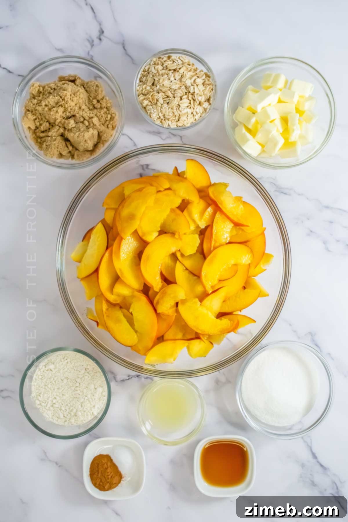 Peach Crisp ingredients