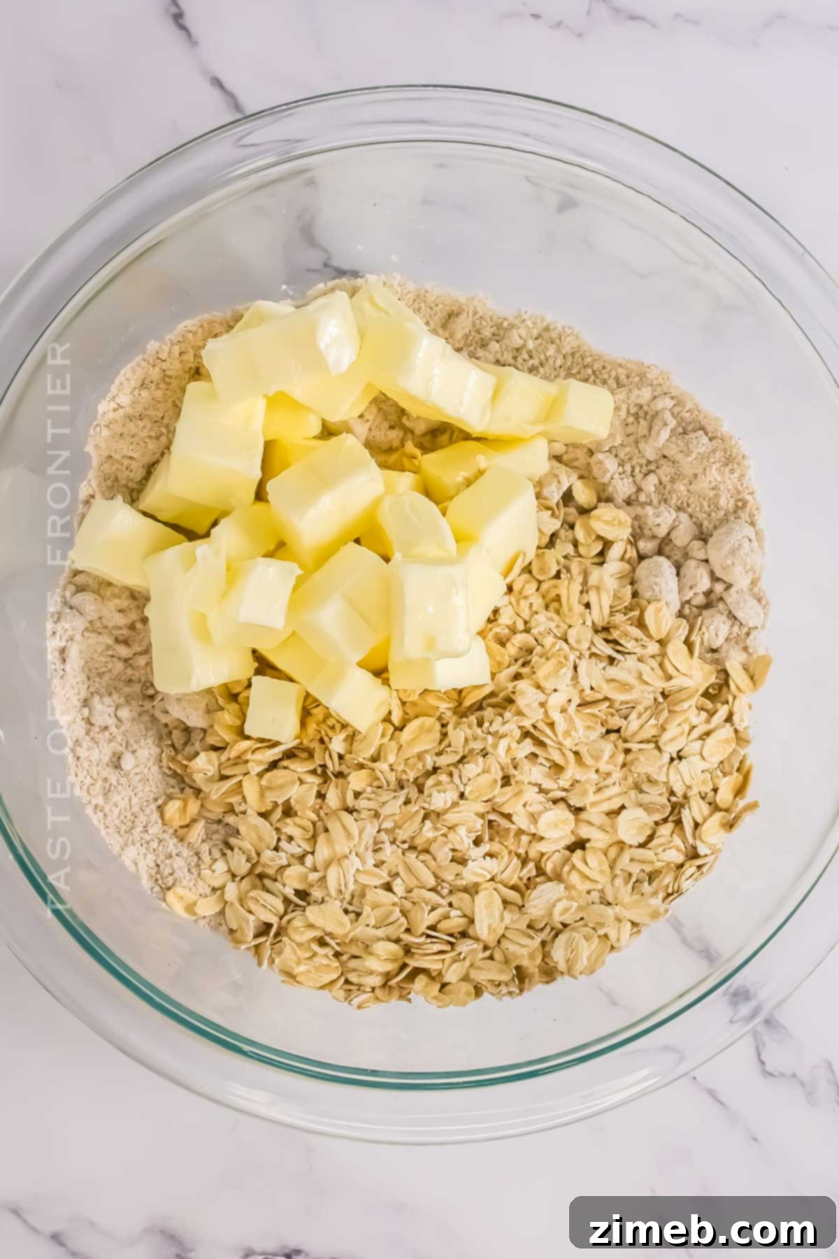 topping with oats
