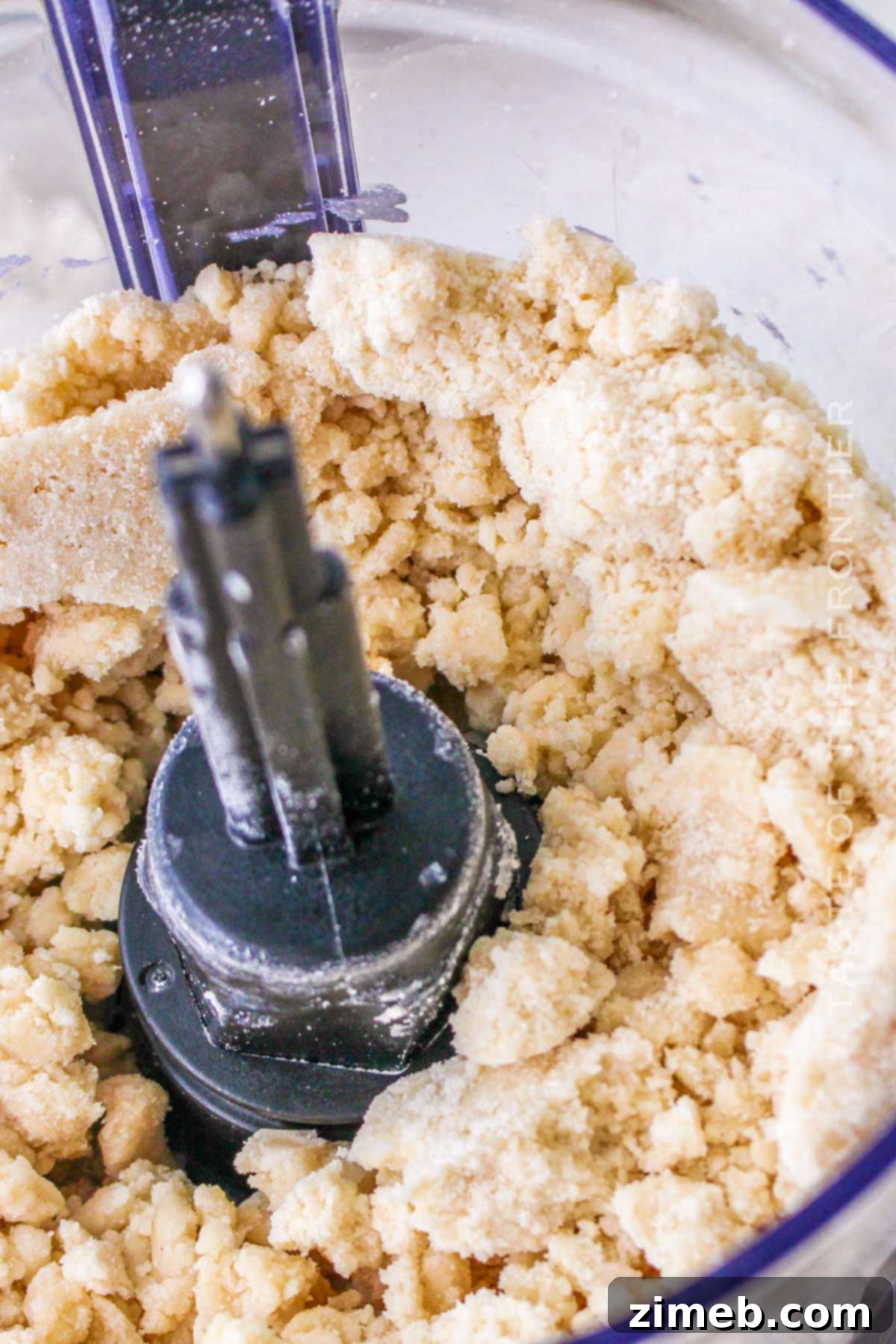 Apple Crumble Bars 5 Process of making the pie crust dough