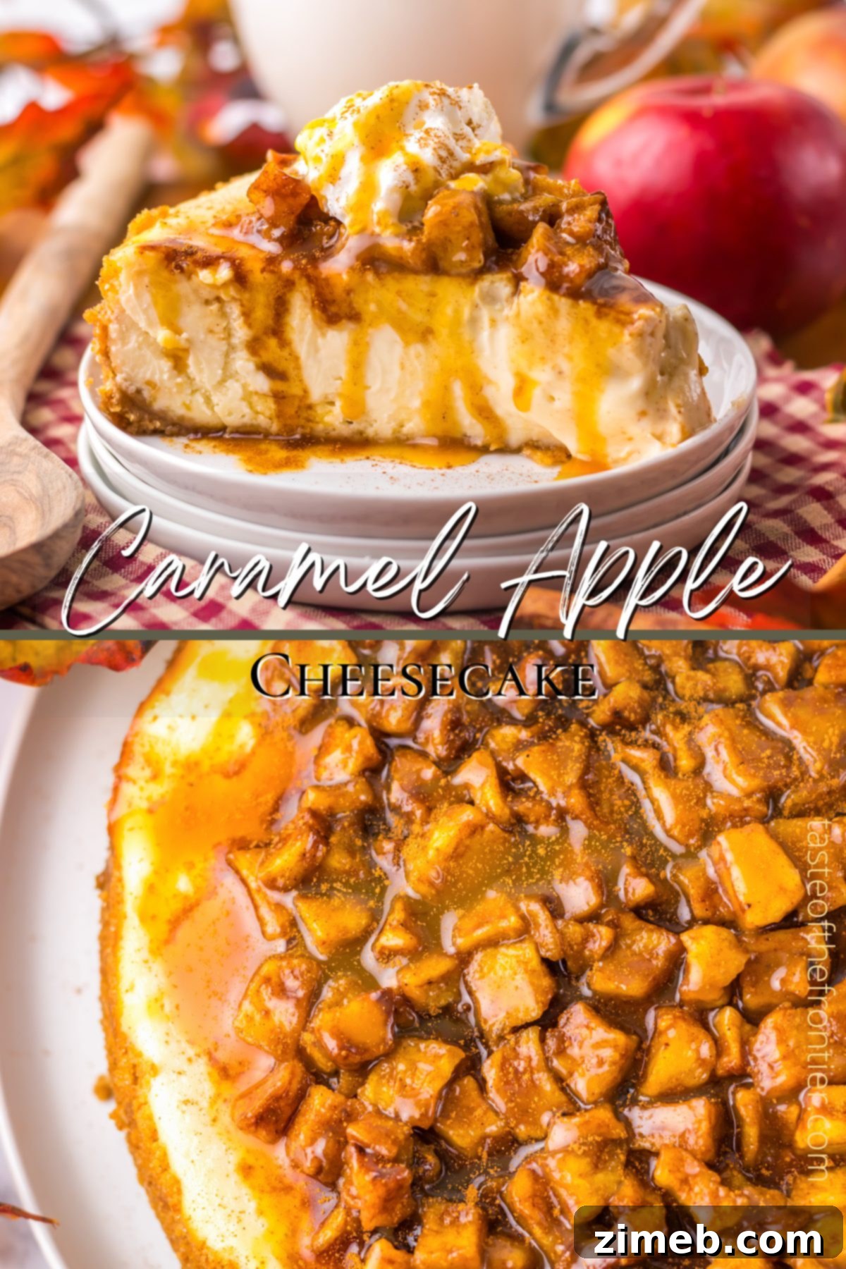 Caramel Apple Cheesecake