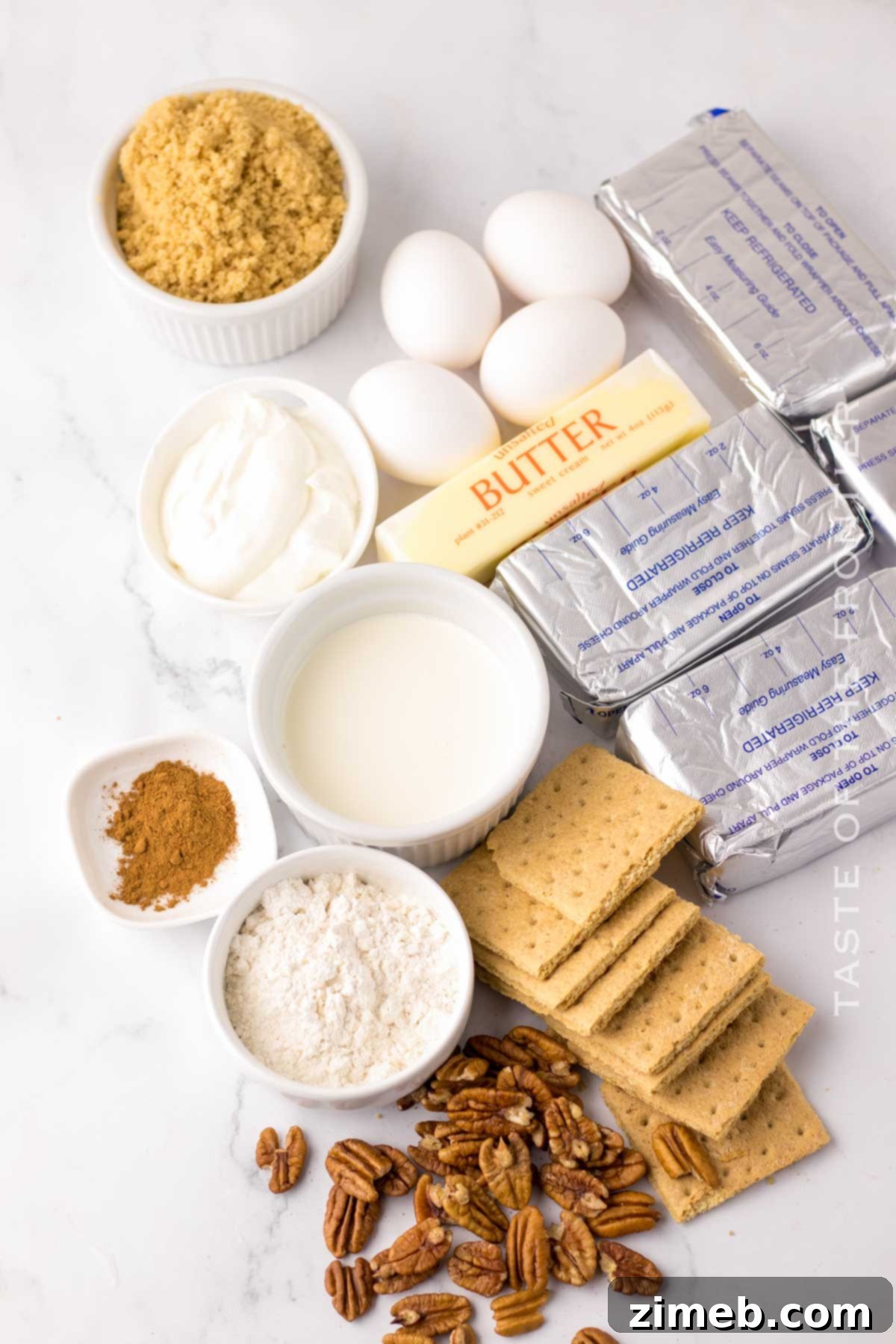 Pecan Pie Cheesecake ingredients