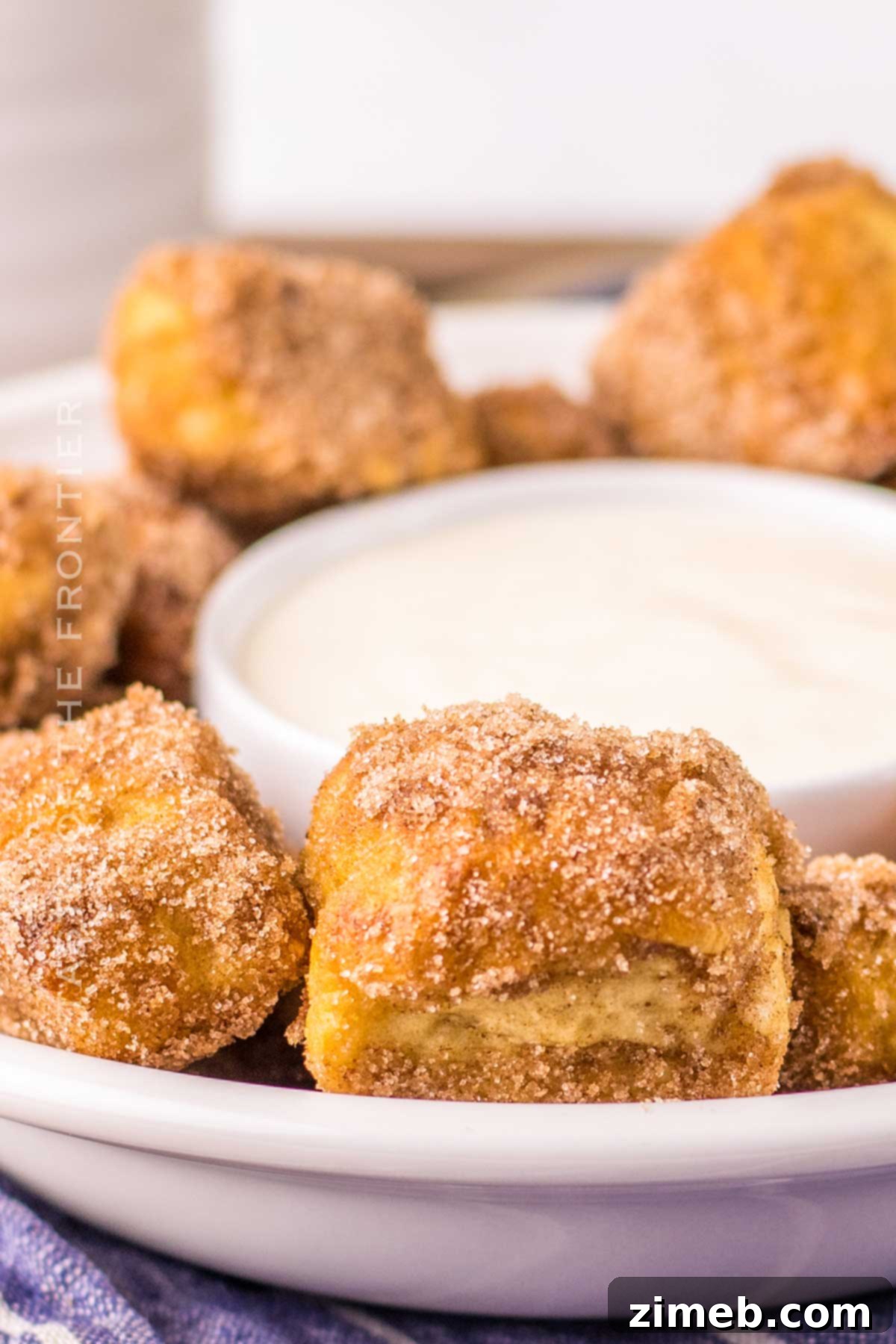 Perfect Homemade Auntie Anne's Pretzel Bites 15 cinnamon and sugar pretzels with cream cheese