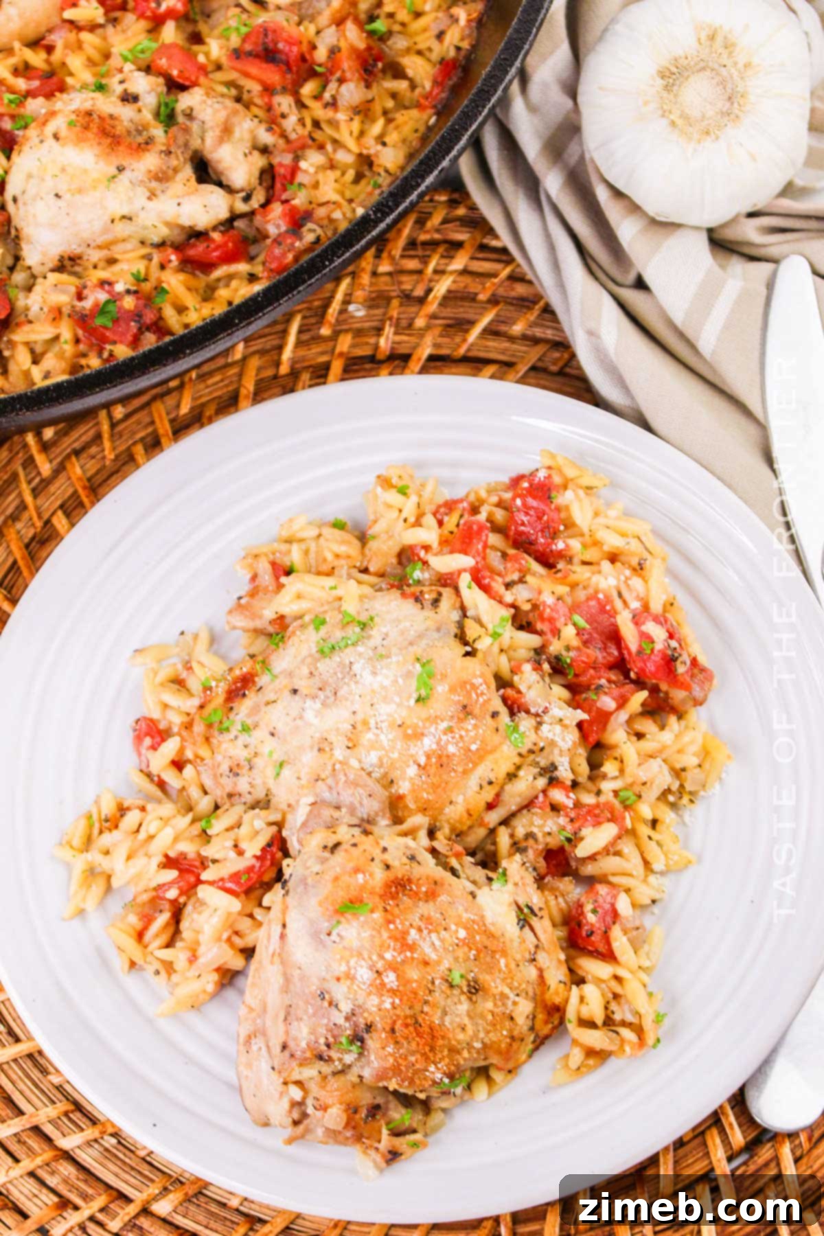Chicken Orzo Bake 15 Baked Chicken and Orzo recipe - a hearty and comforting one-pot meal.