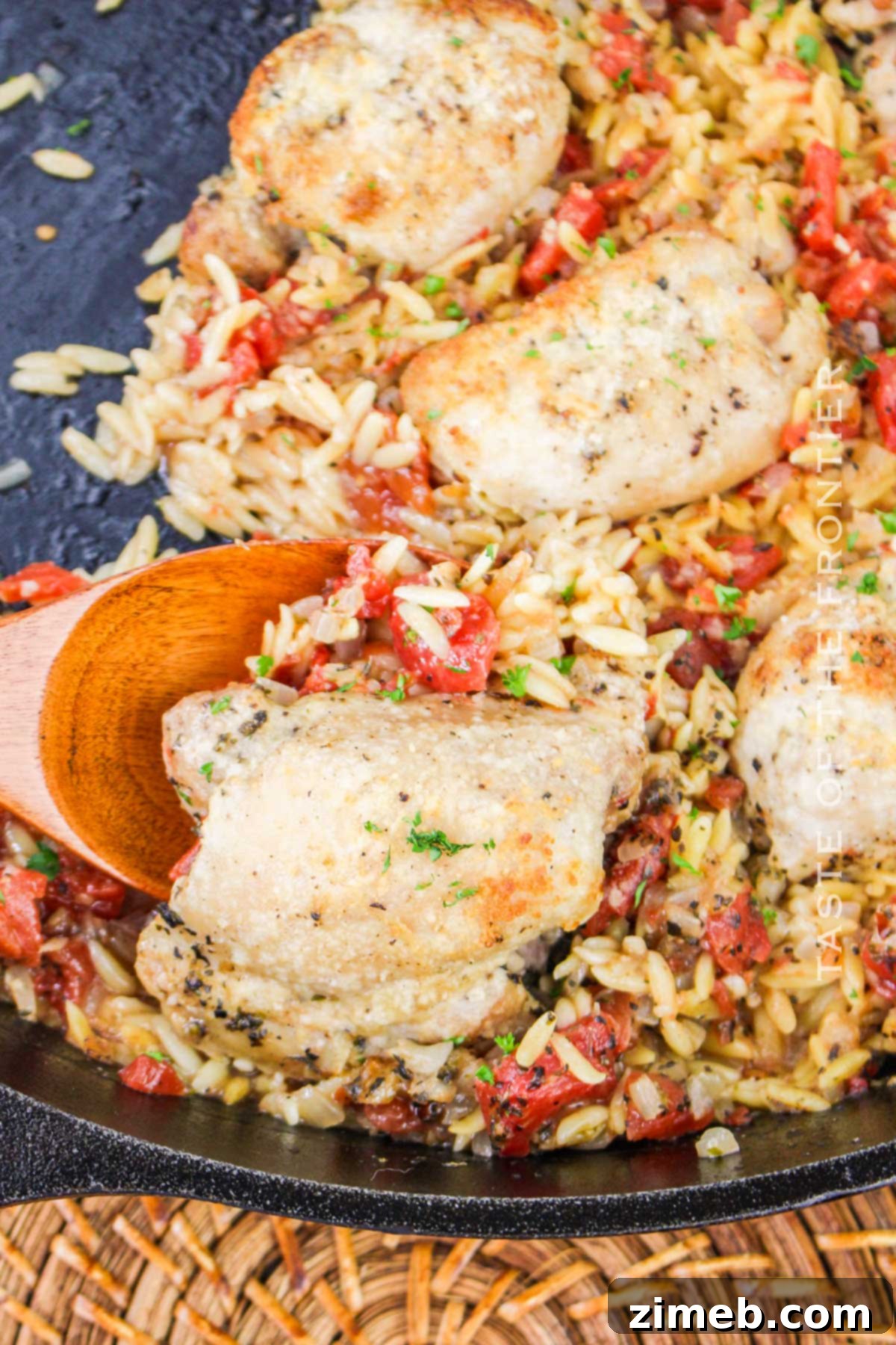 Chicken Orzo Bake 8 Simple Baked Chicken Dinner with Orzo - a delicious and easy weeknight meal.