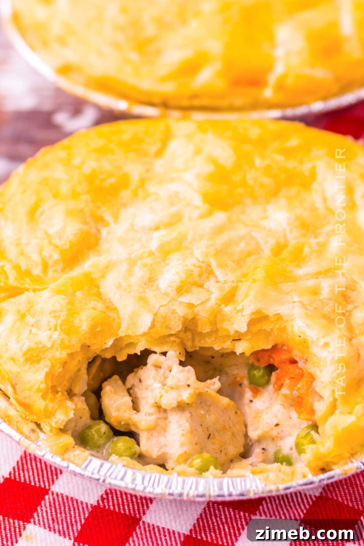 Southern Comfort Chicken Pot Pie 14 homemade Chicken Pot Pie - finished and served