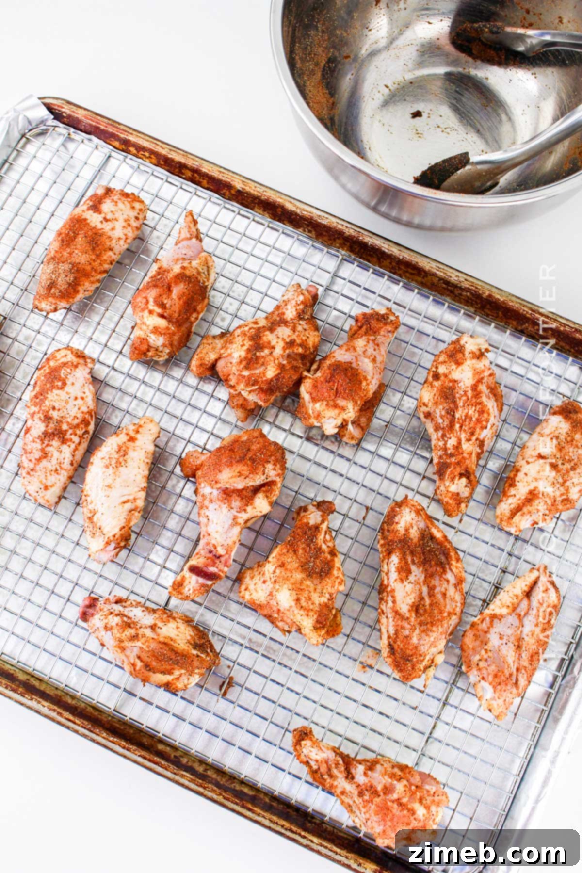 Crispy Convection Oven Chicken Wings 6 ready to bake wings
